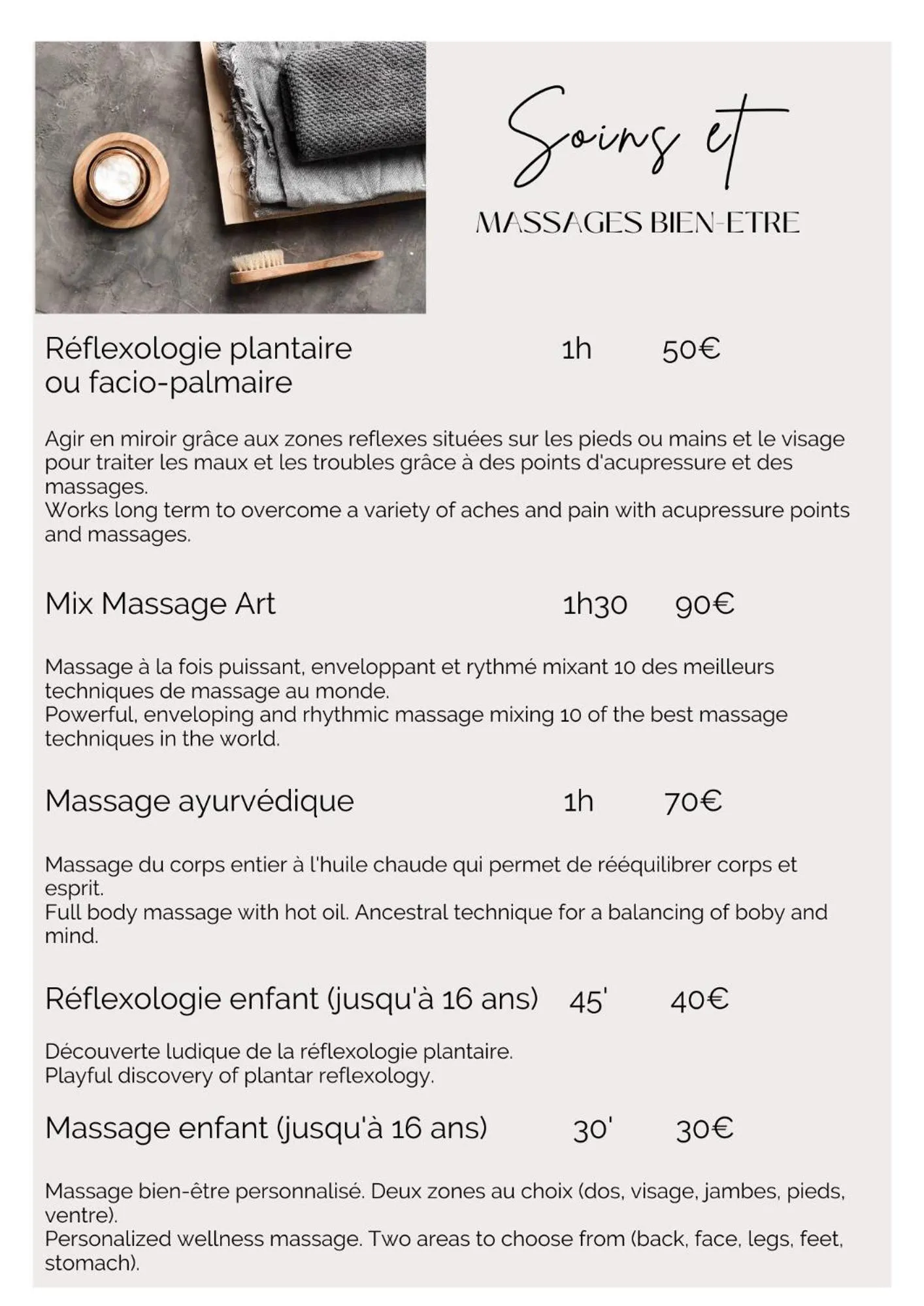 Massage in Chante Grelet