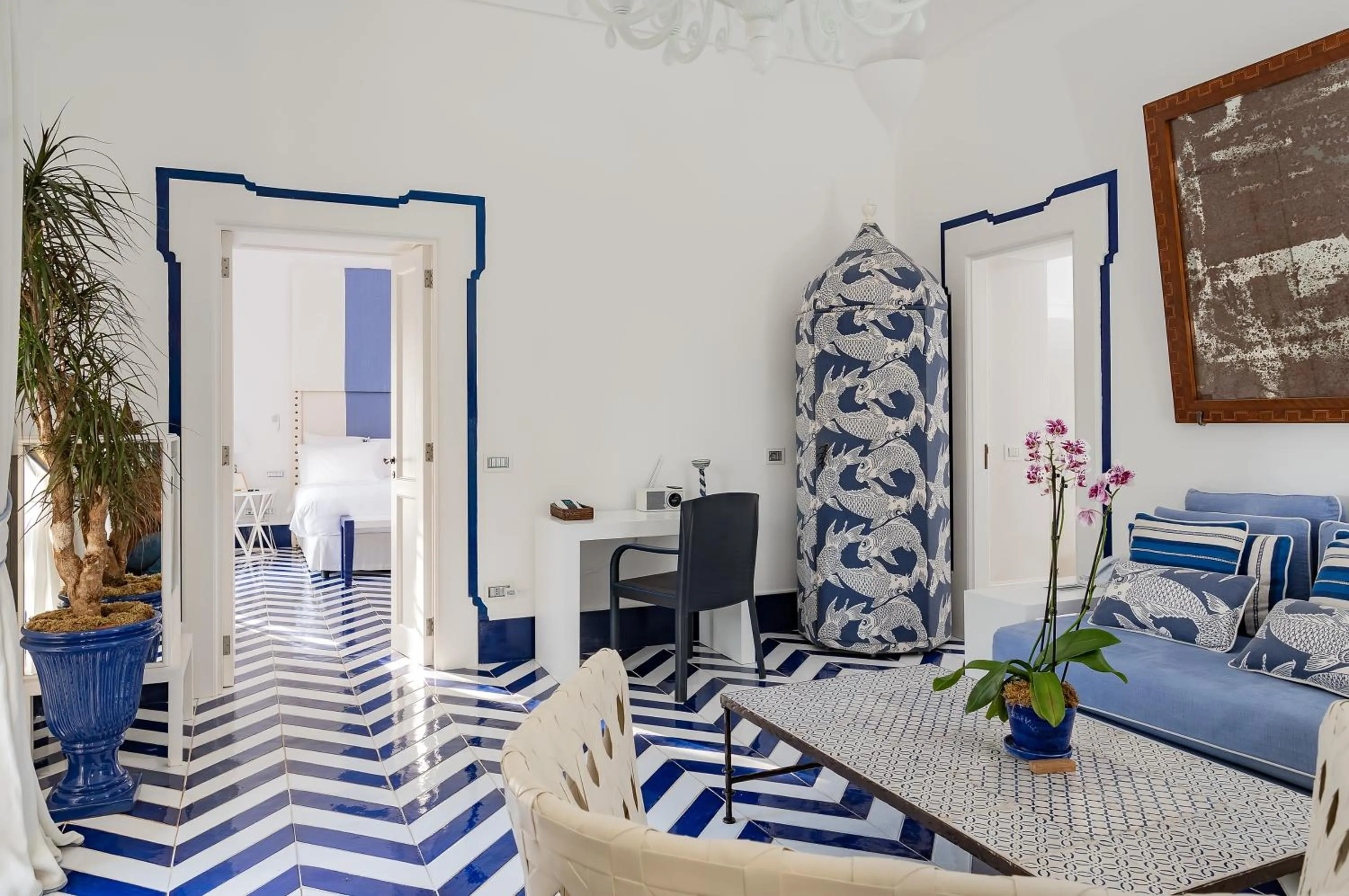 Seating area in Villa Treville