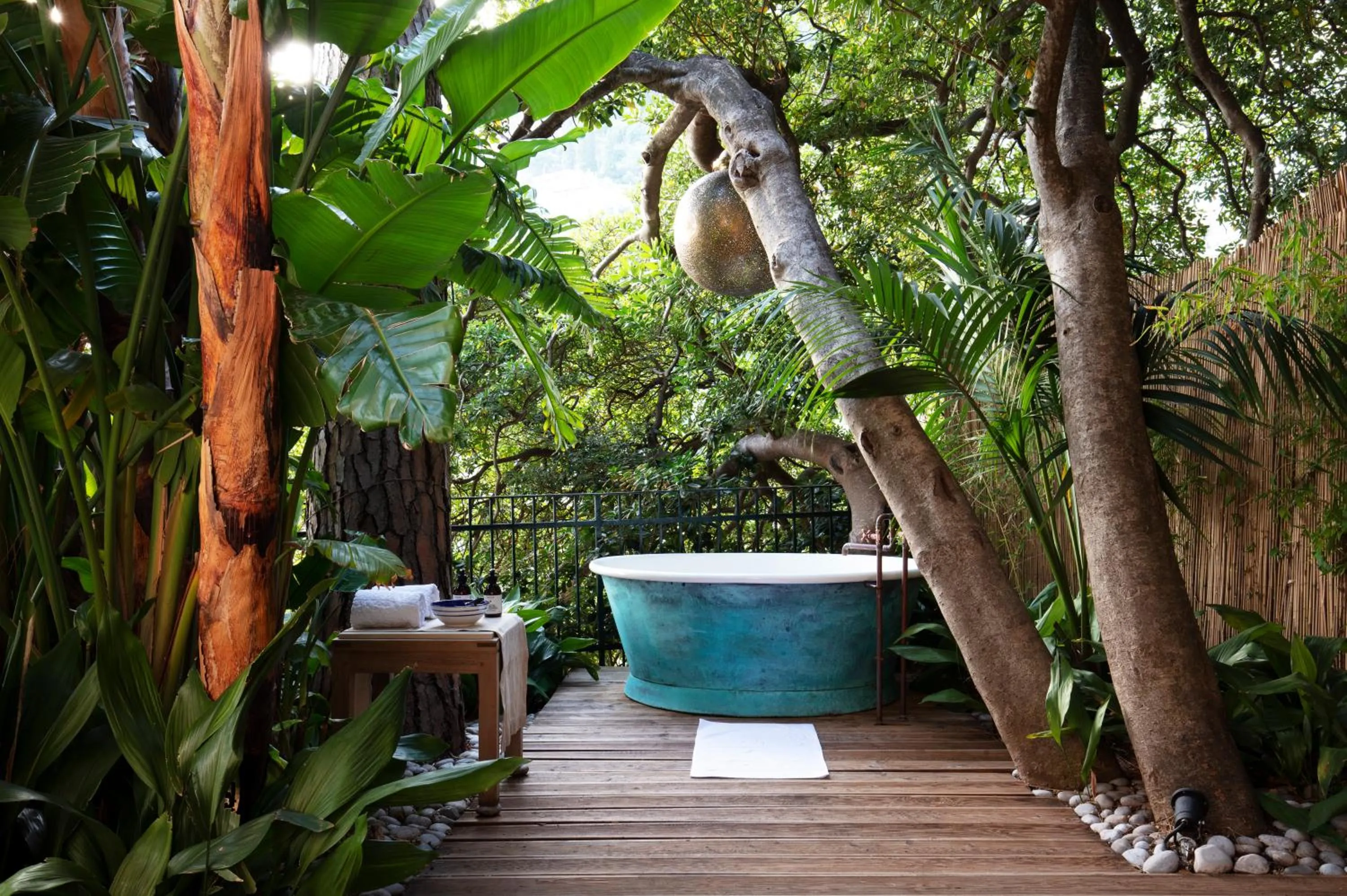 Open Air Bath in Villa Treville