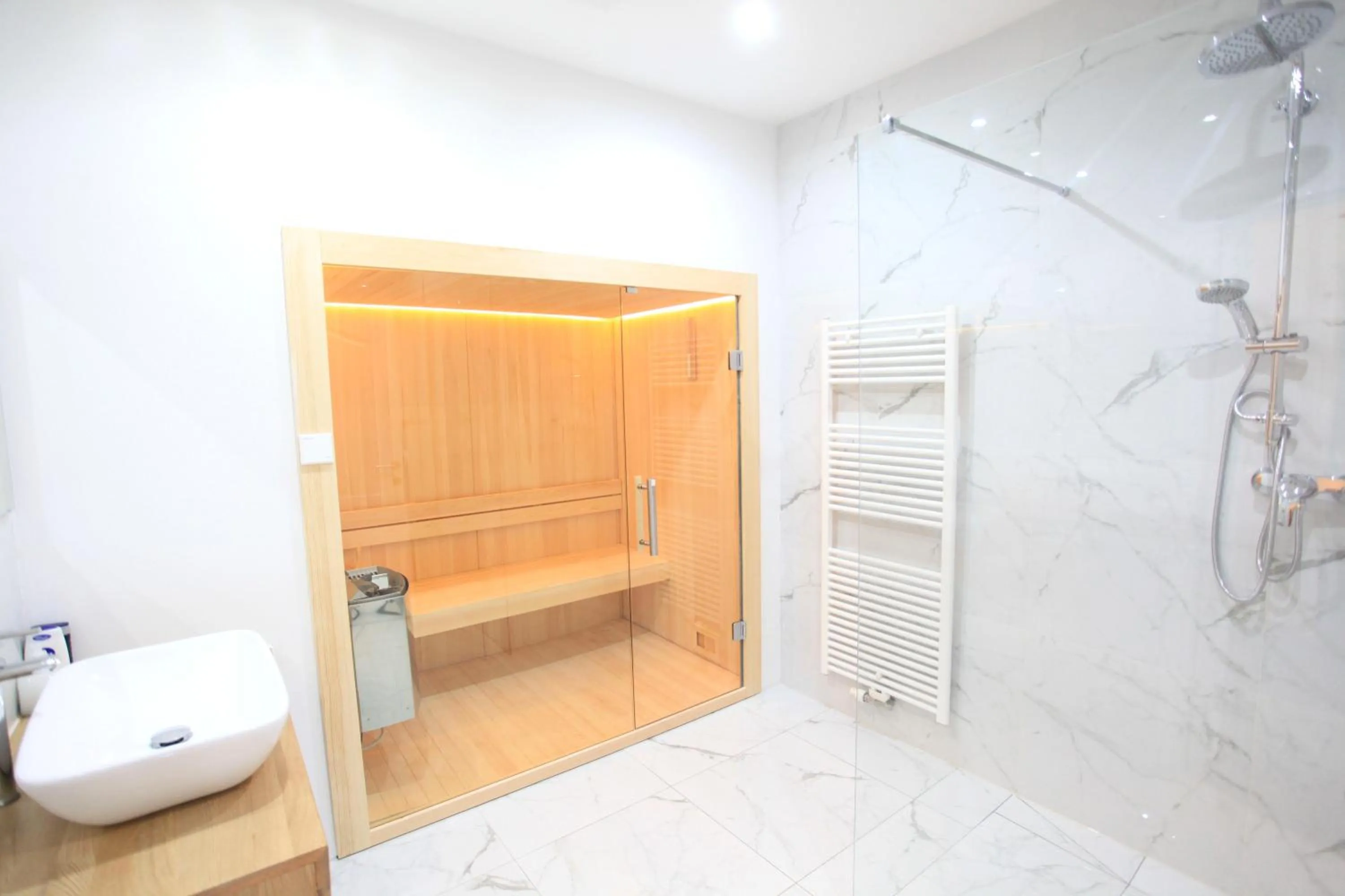 Shower in Zollikof Aparts - Sauna & Studioapartments