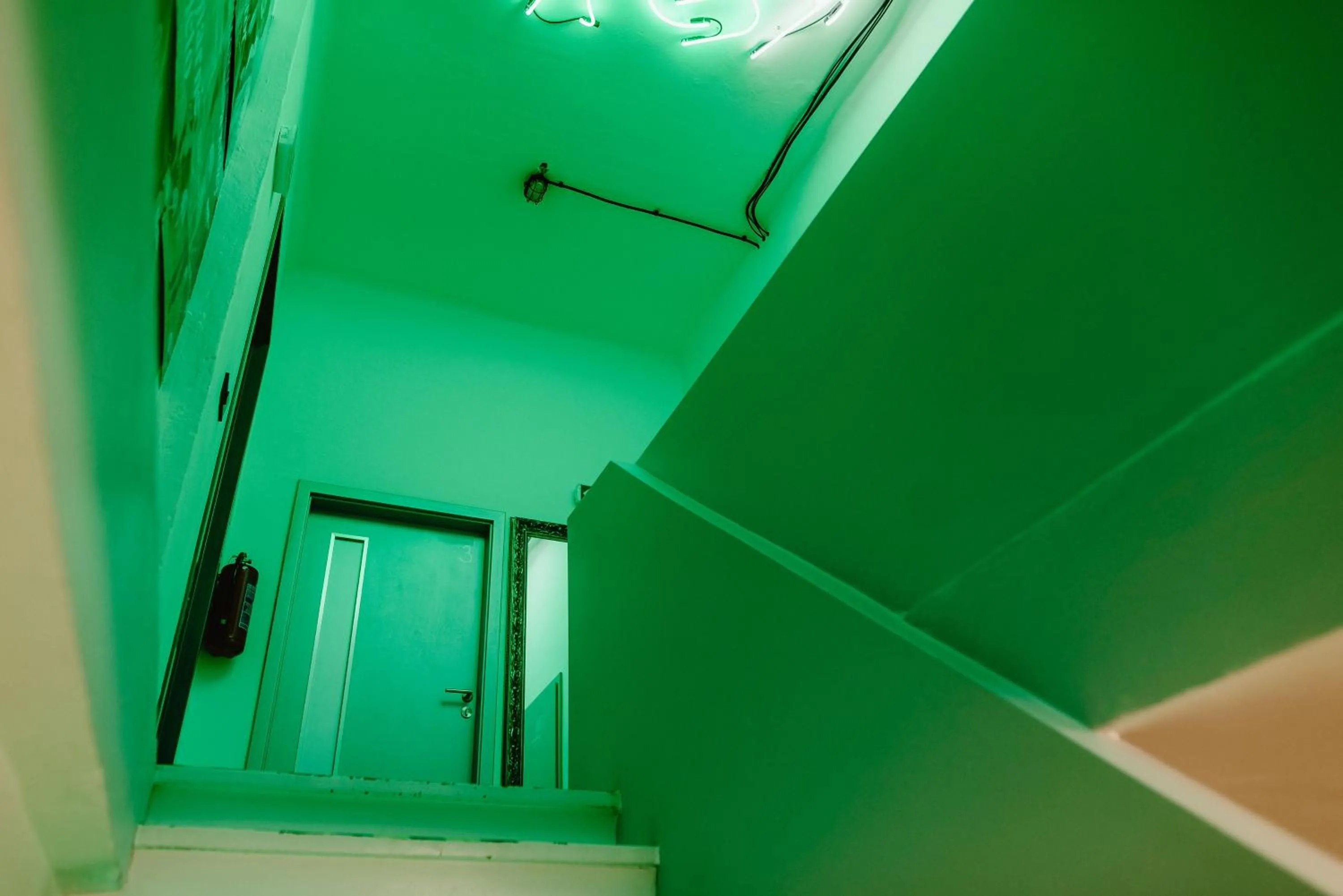 Decorative detail in Wake Up Wellness Hostel