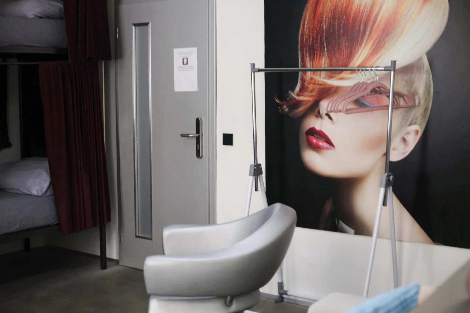 Decorative detail in Wake Up Wellness Hostel