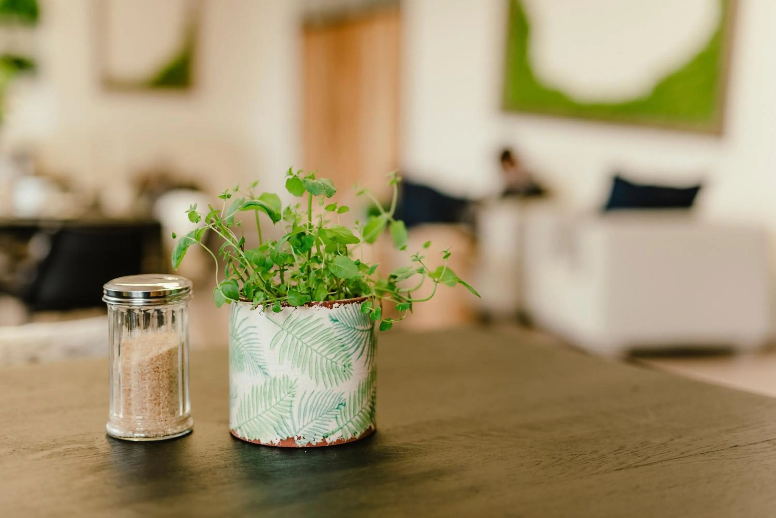 Decorative detail in Wake Up Wellness Hostel