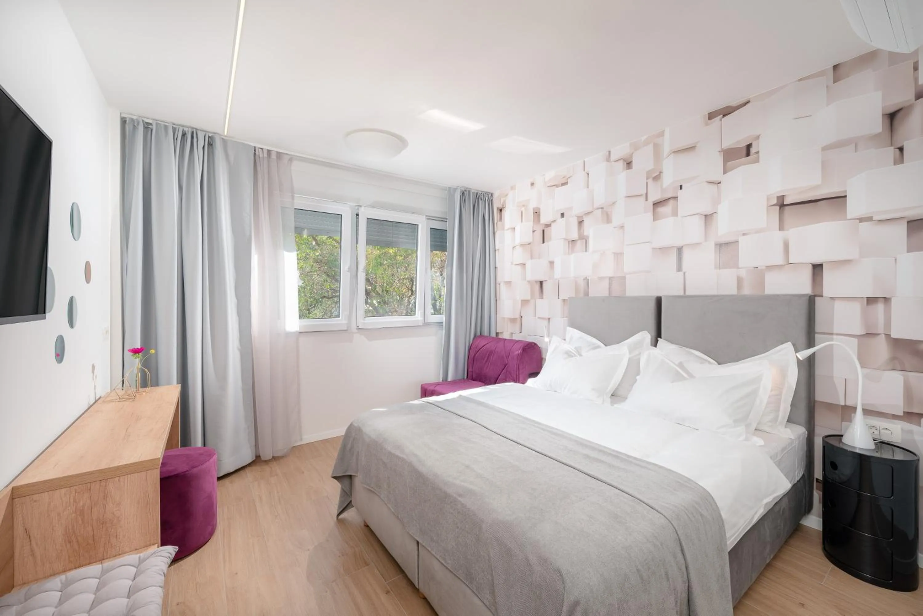 Seating area, Bed in Skaline Luxury rooms Split