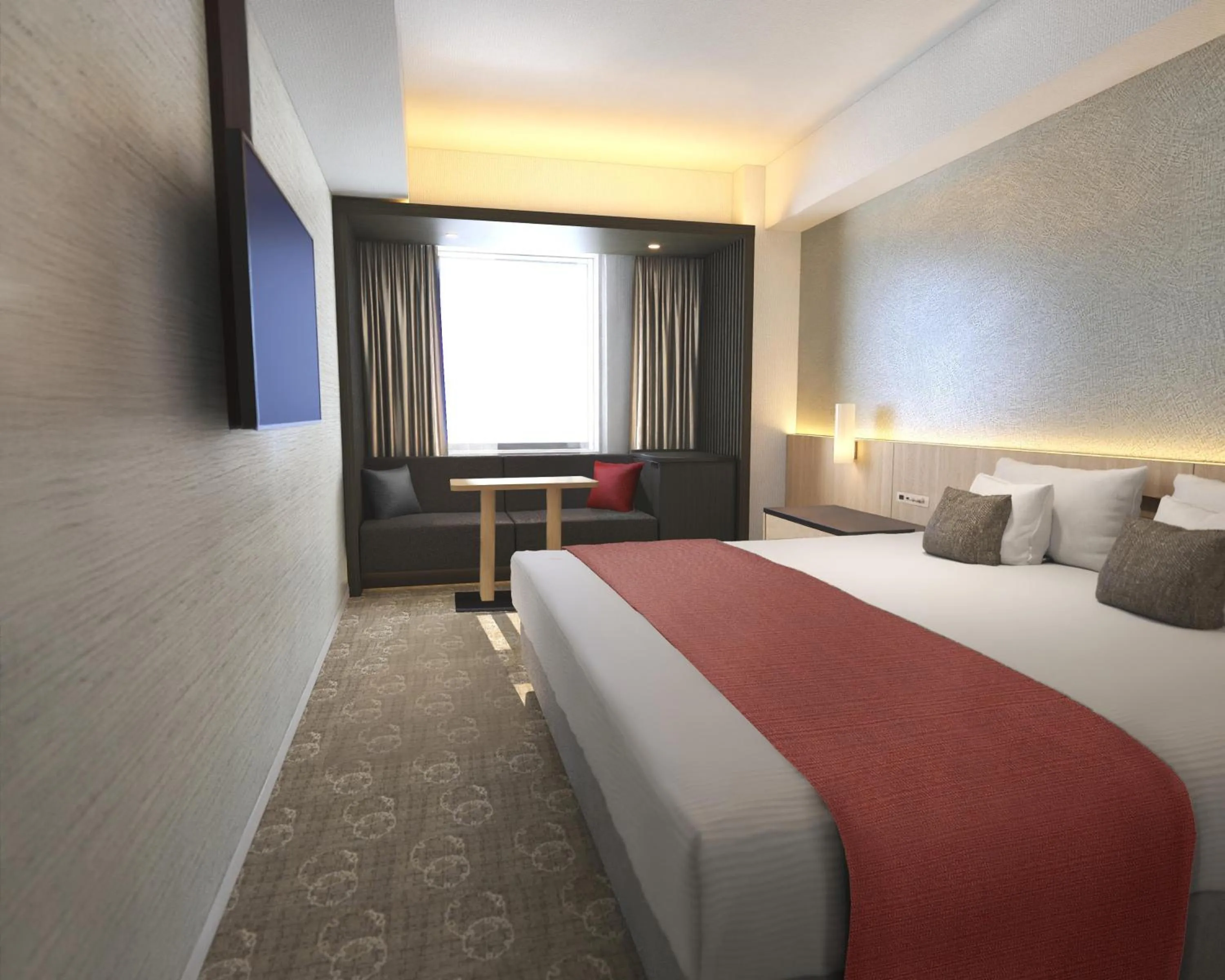 Bedroom, Bed in Hotel JAL City Sapporo Nakajima Park