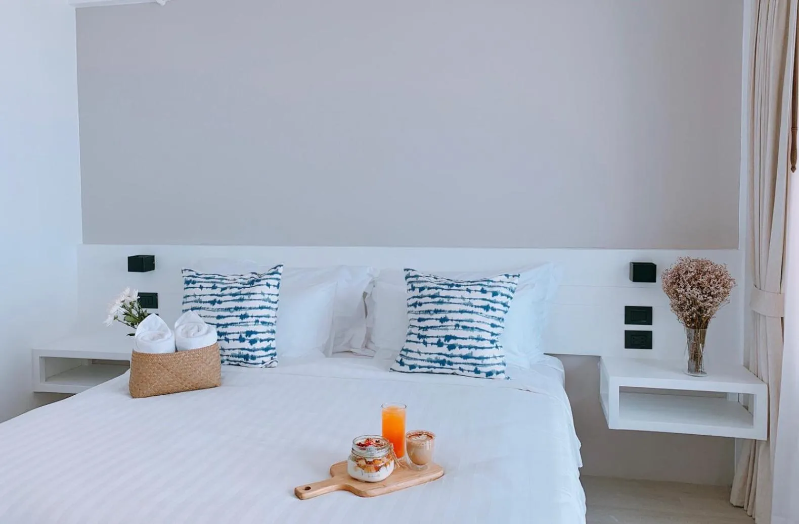 Bed in Blue Tao Beach Hotel - SHA Plus