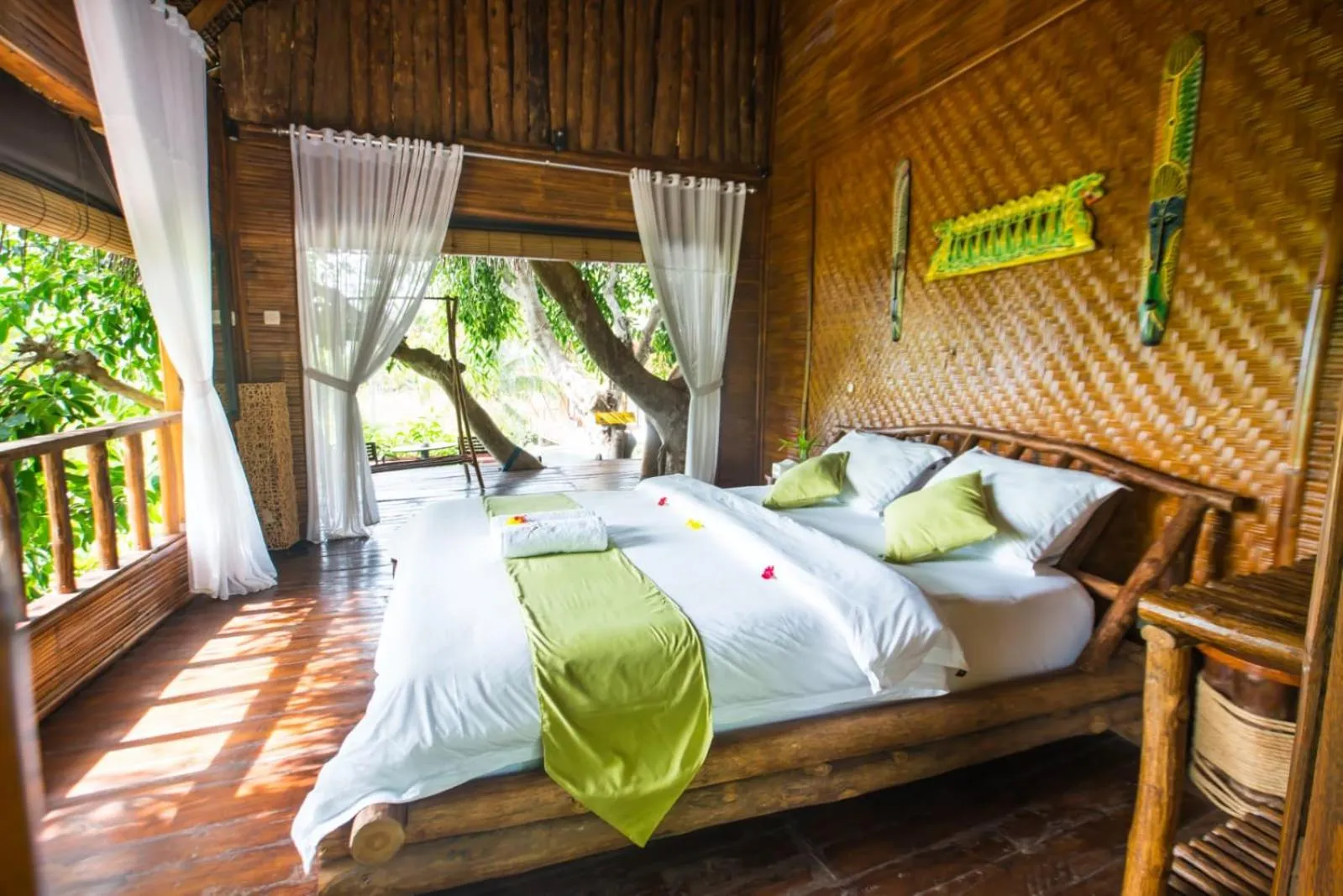Bedroom, Bed in Gading Tree House