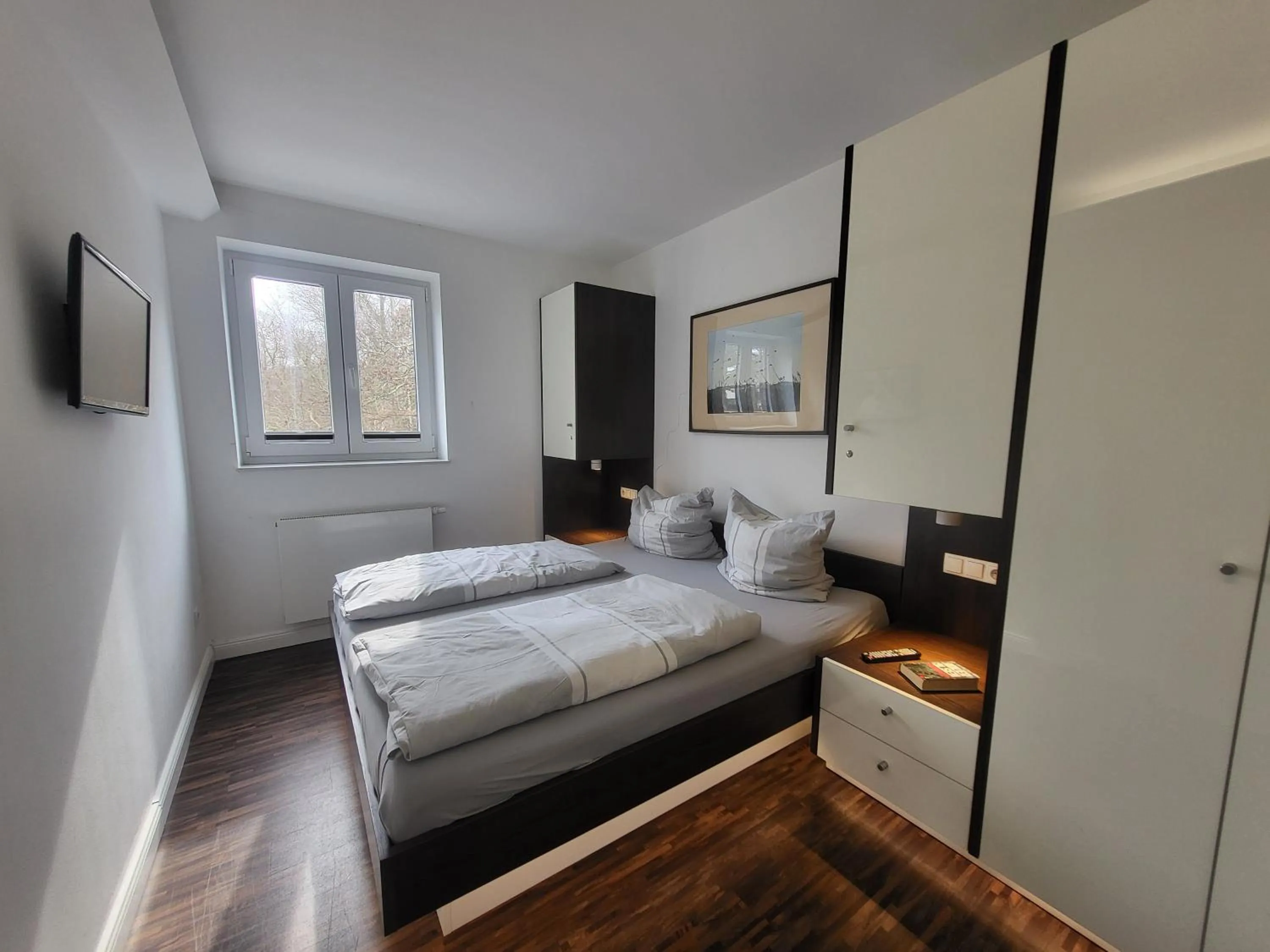 Bed in Ferienwohnung "Im Bad 40a - Wohnung 4"