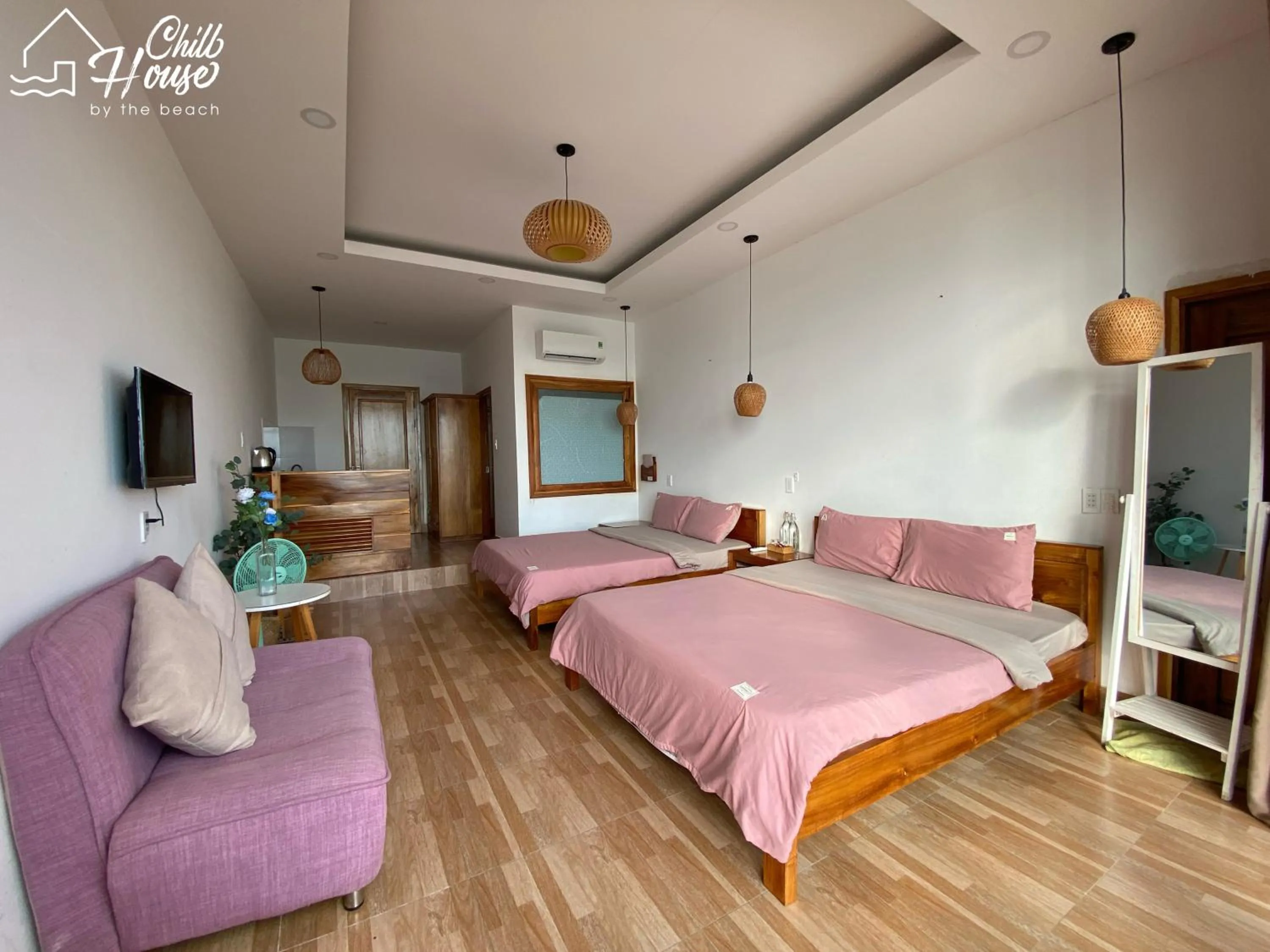 Bed in CHILL HOUSE by the beach