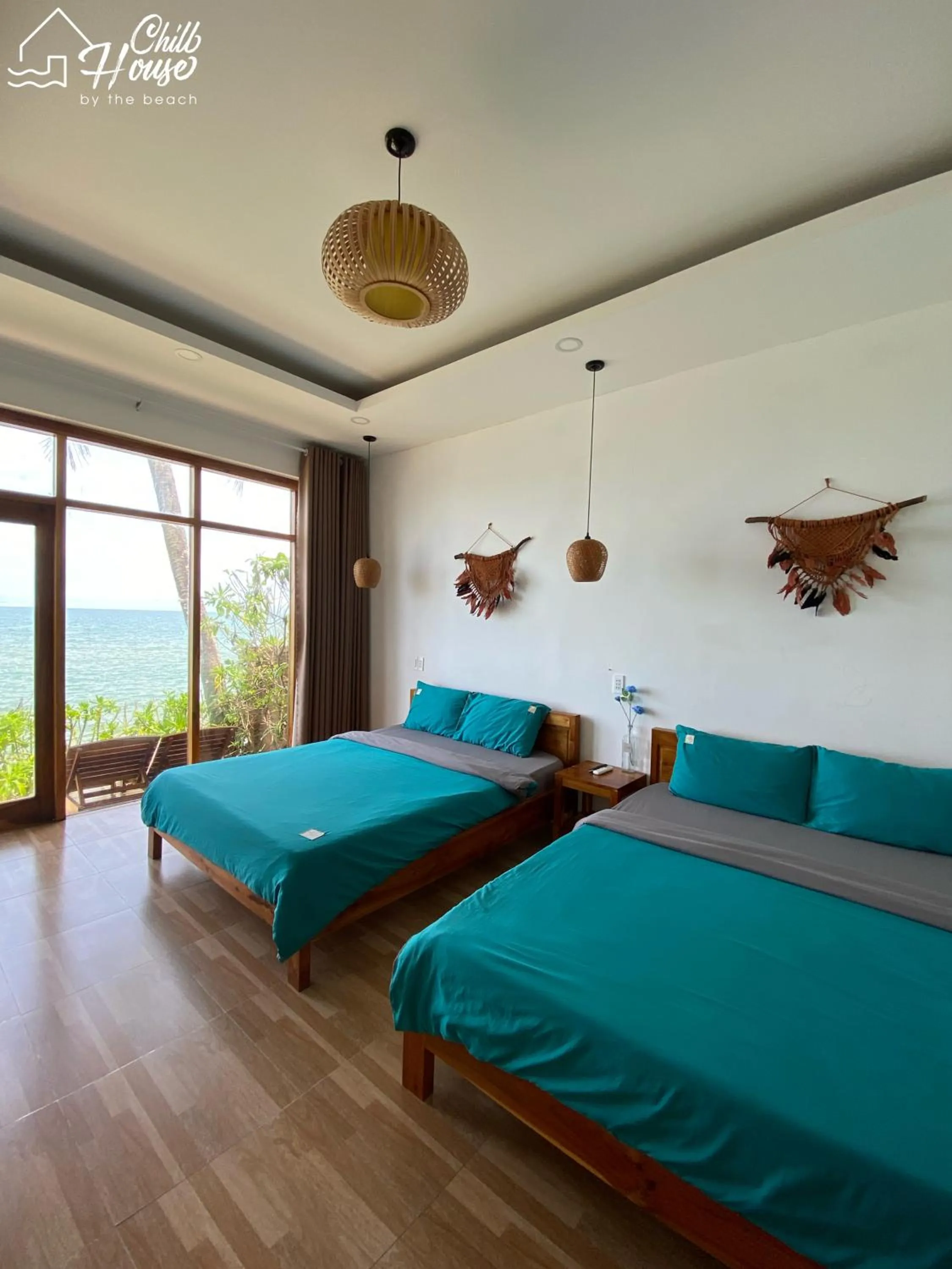 Bed in CHILL HOUSE by the beach