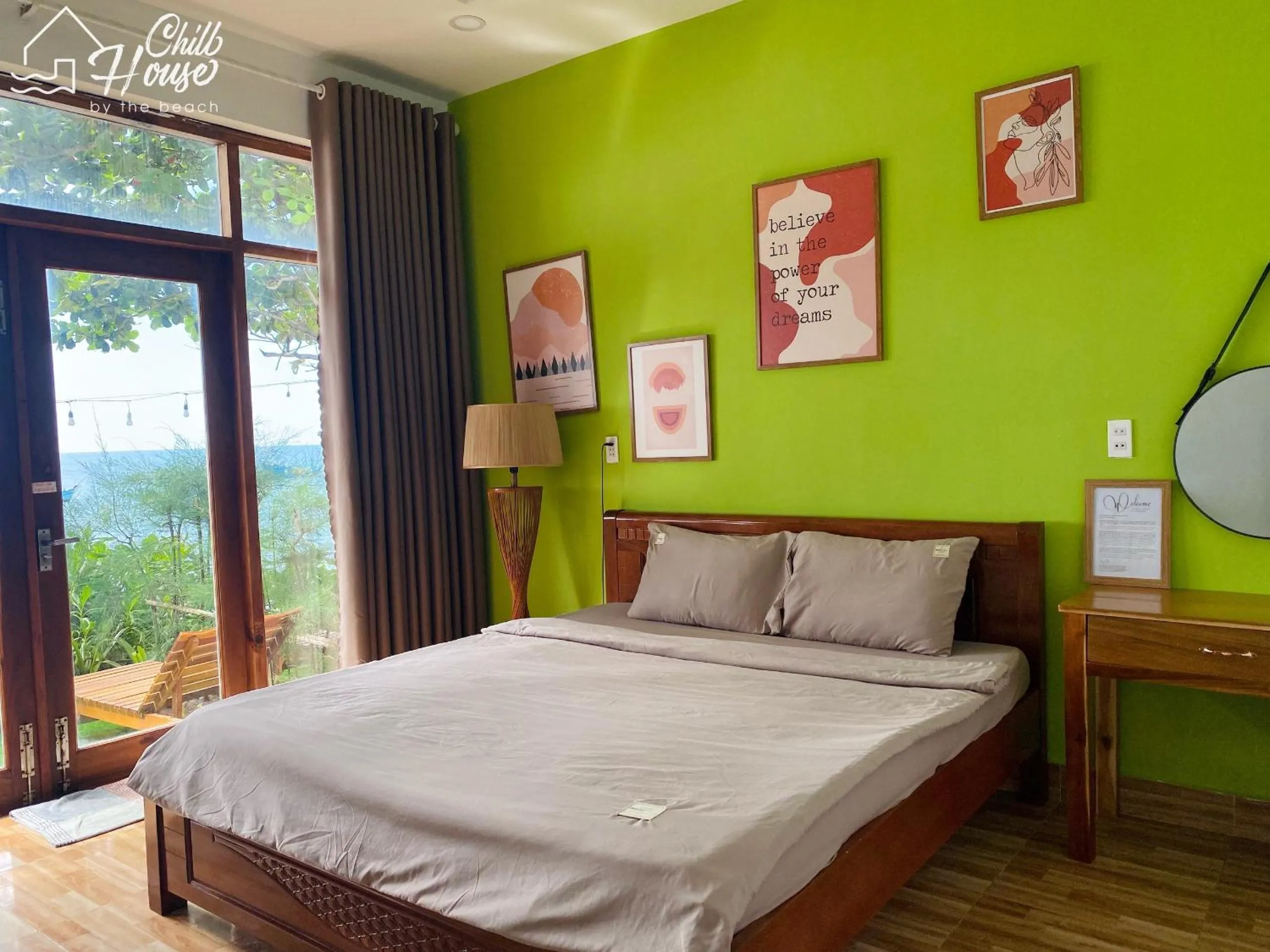 Bed in CHILL HOUSE by the beach