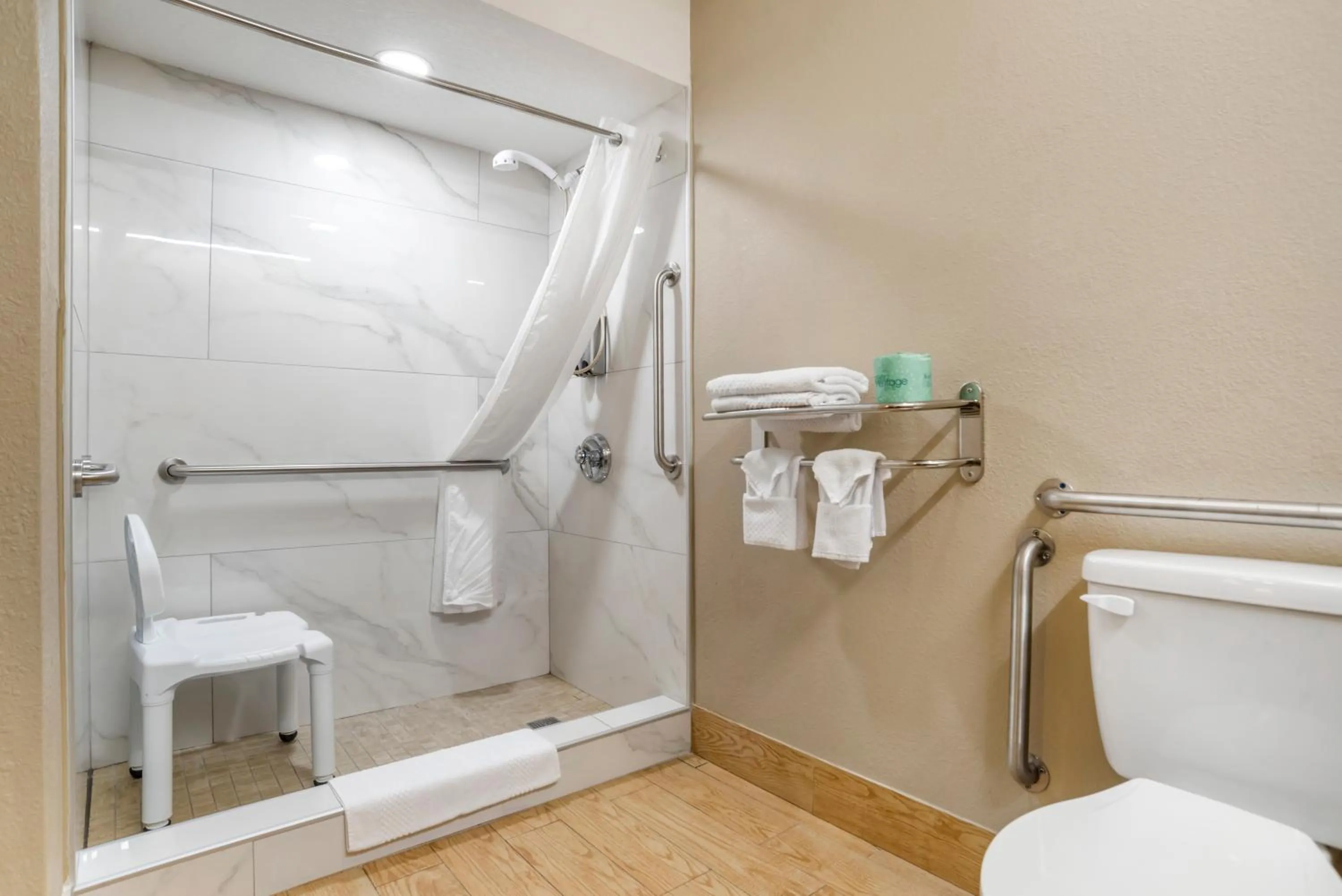 Shower in Rodeway Inn Tuscaloosa near University