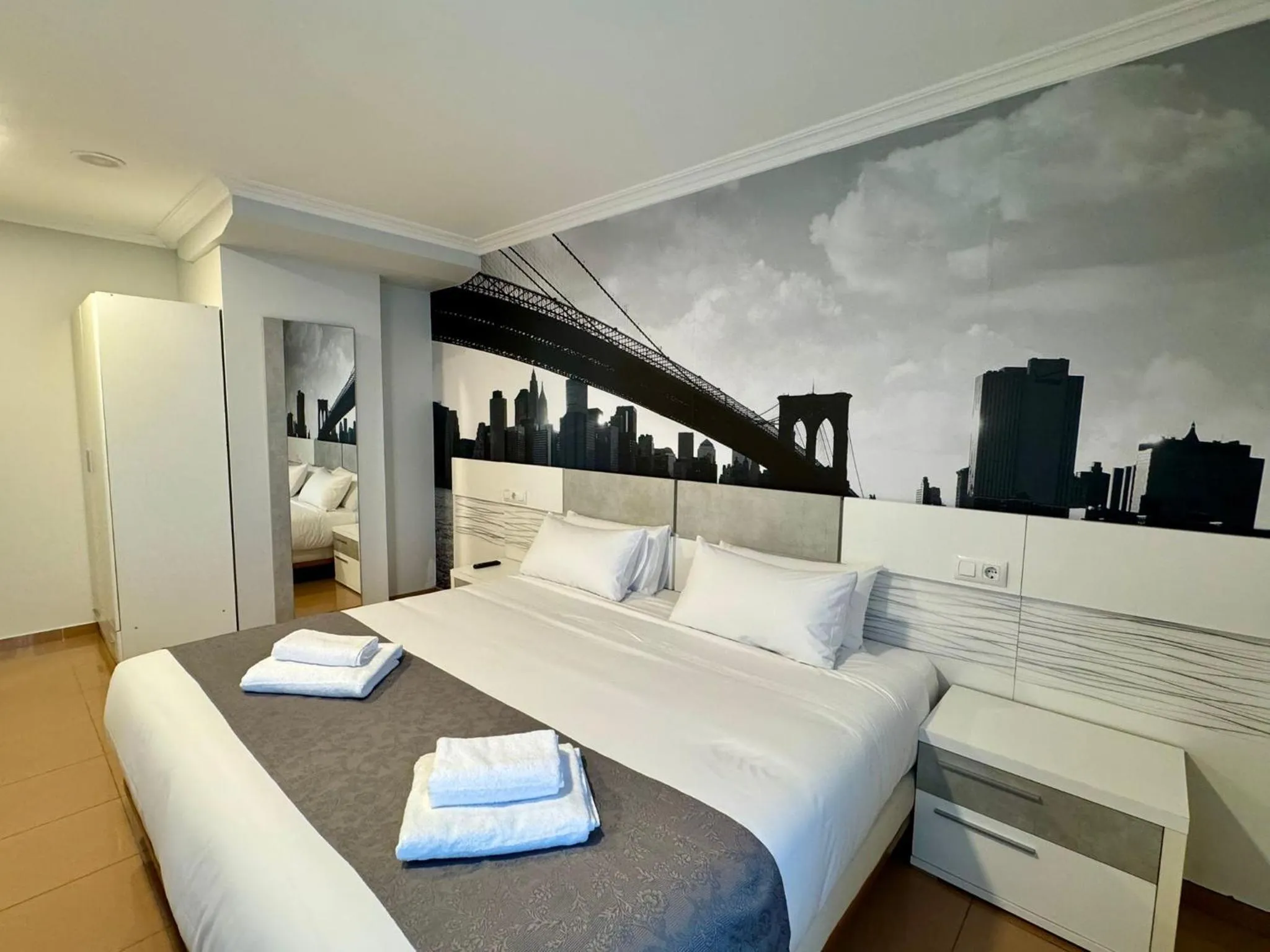 Bed in Hotel Reigosa