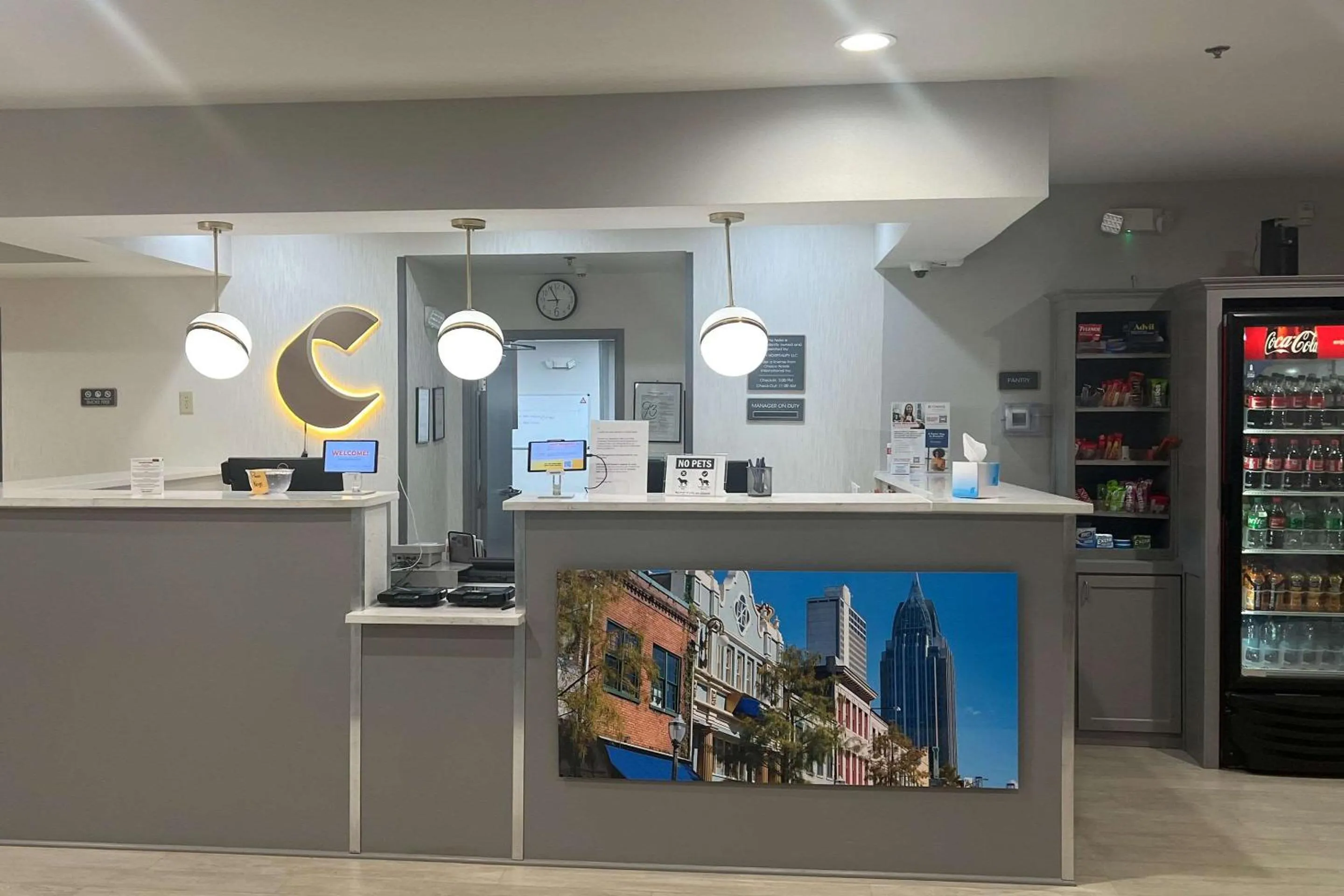 Lobby or reception in Comfort Suites Mobile-South Alabama University Area