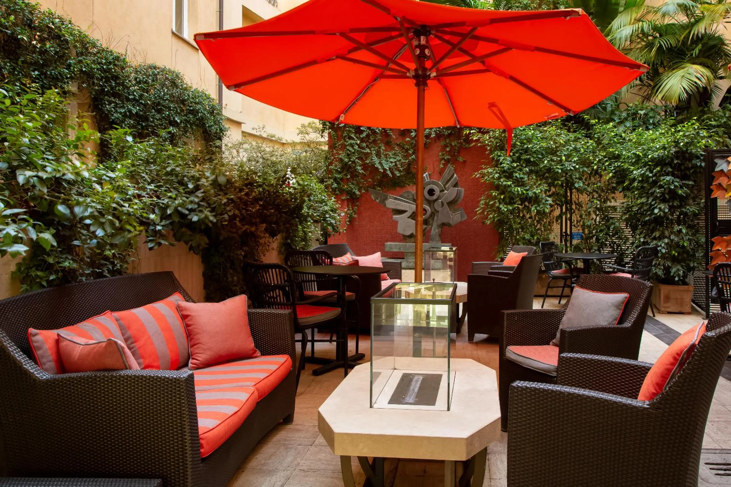 Inner courtyard view in 47 Boutique Hotel