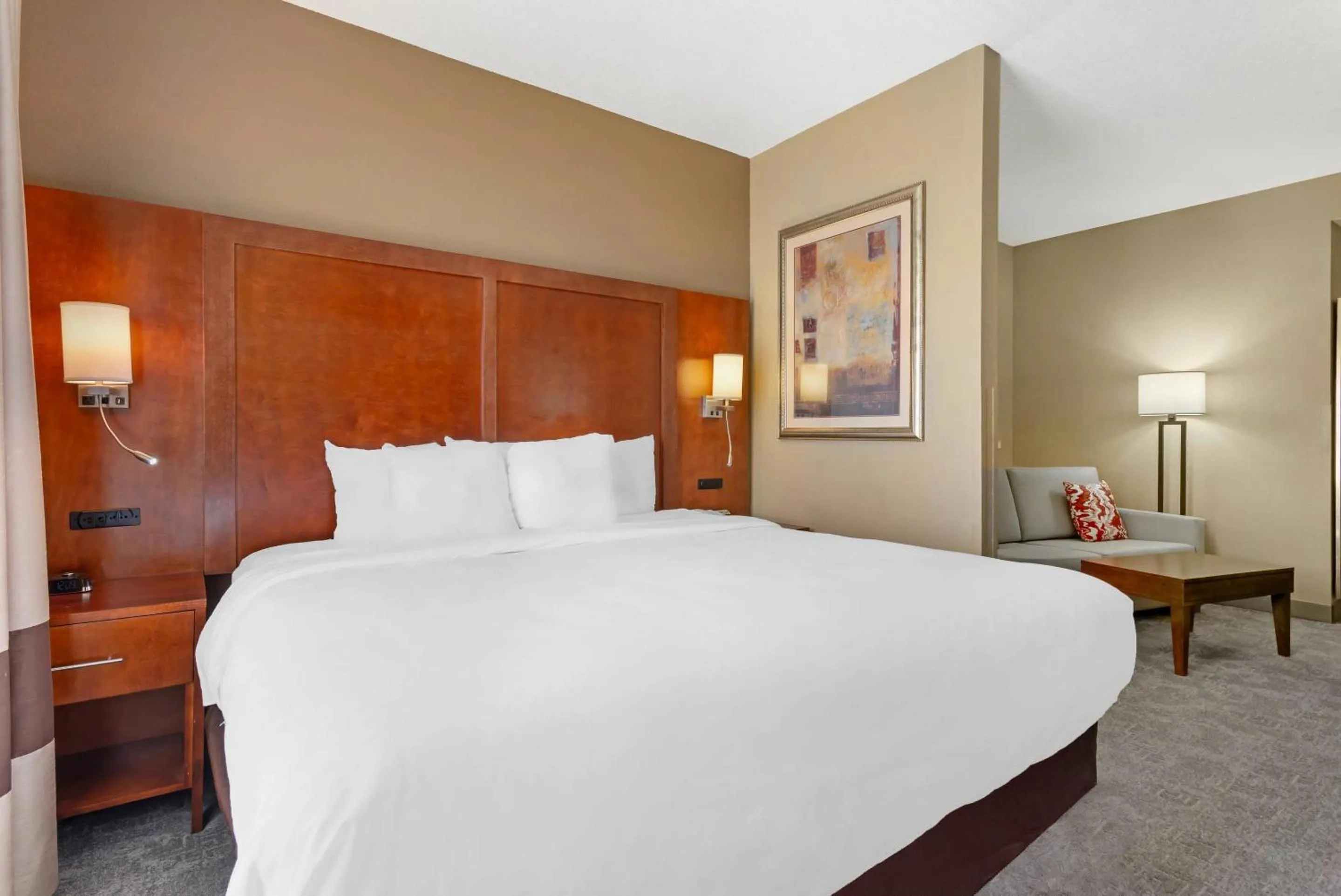 Bedroom, Bed in Comfort Suites Oxford I-20 exit 188