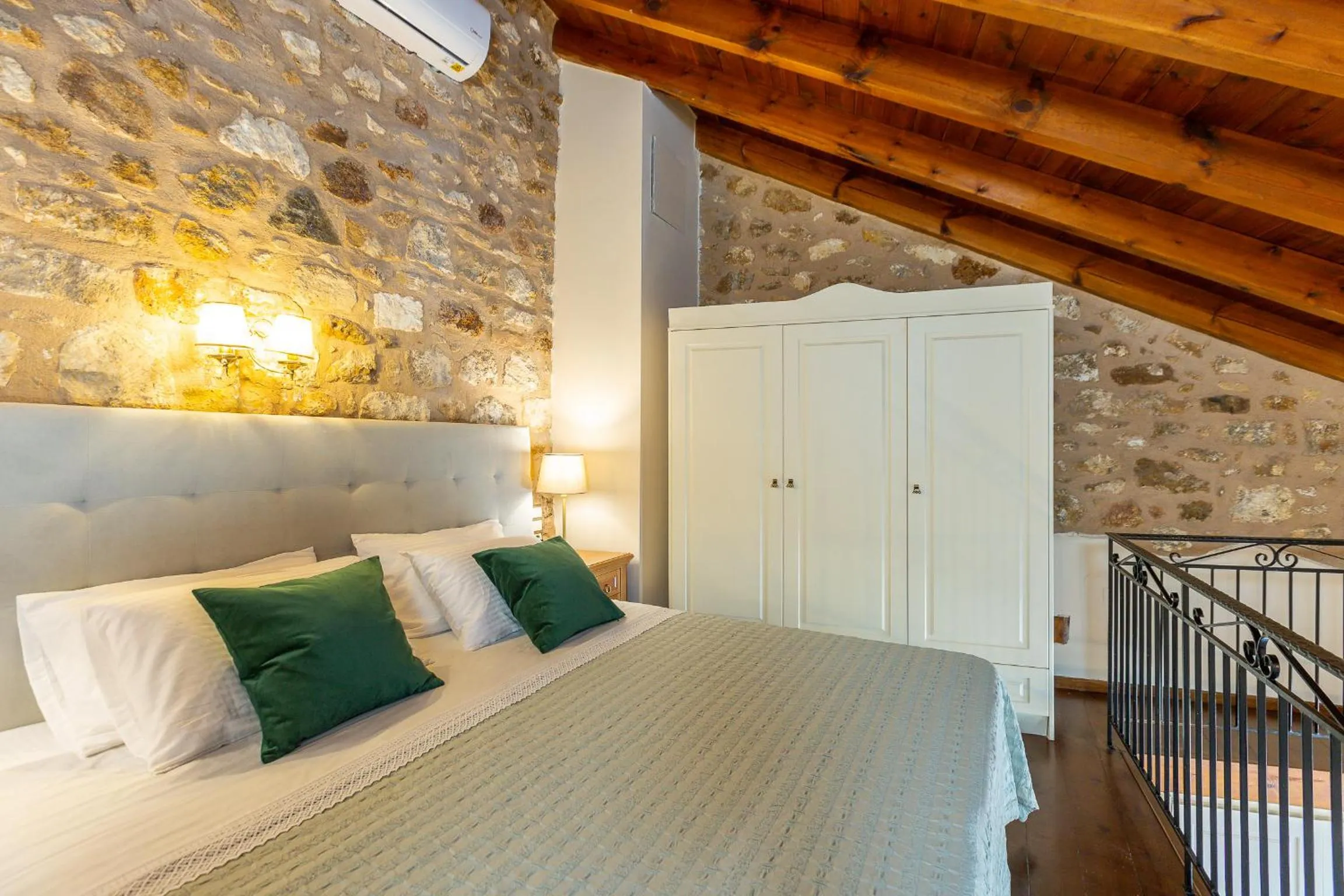 Bed in Phaedra Suites