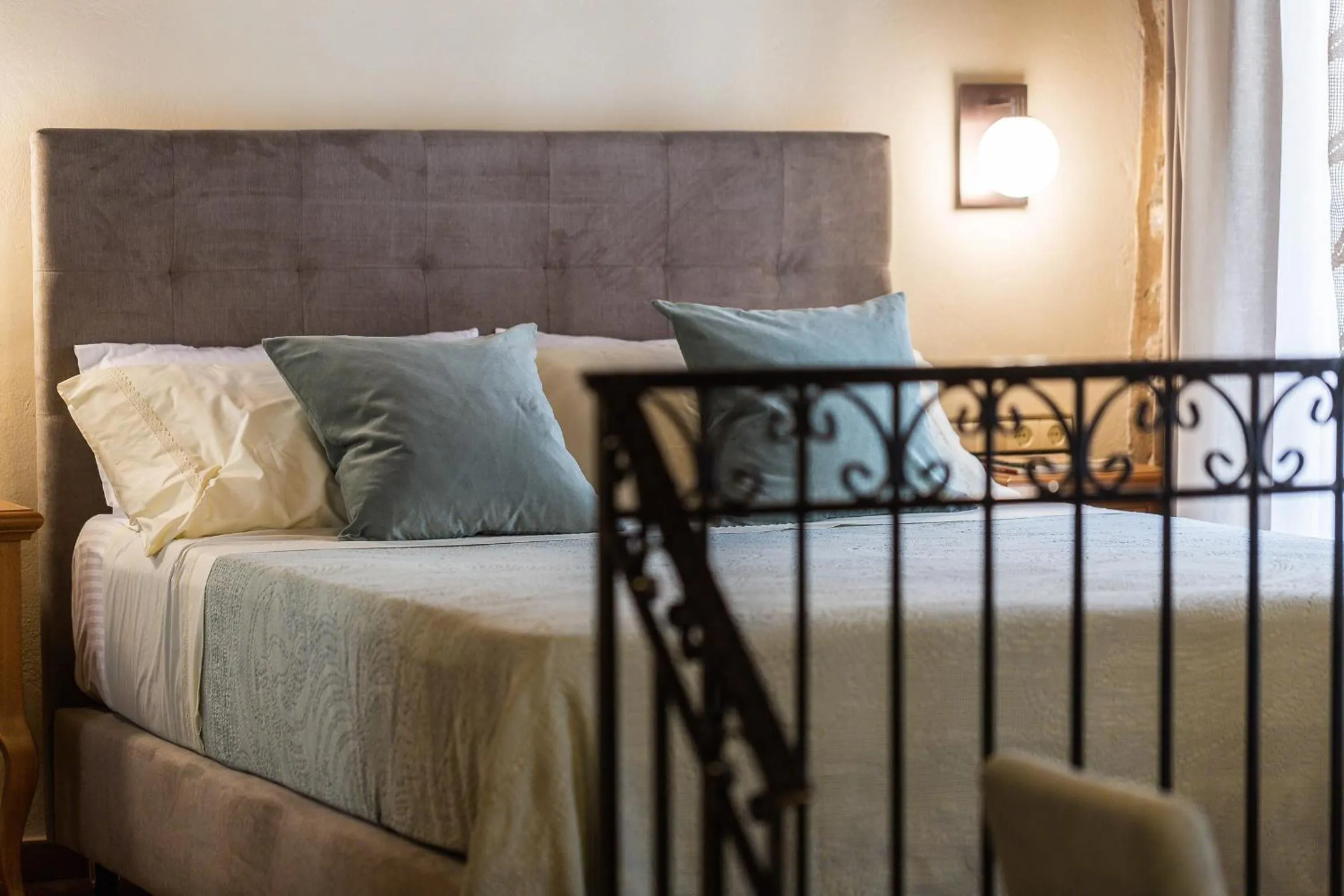 Bed in Phaedra Suites