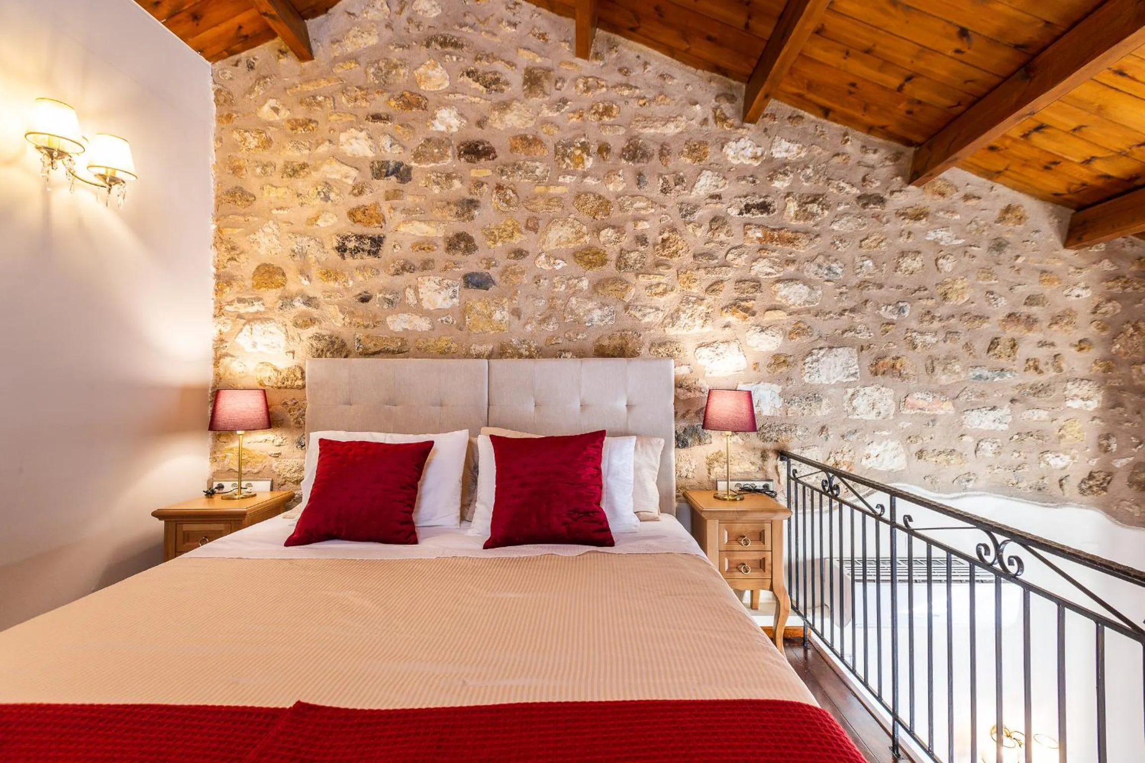 Bed in Phaedra Suites