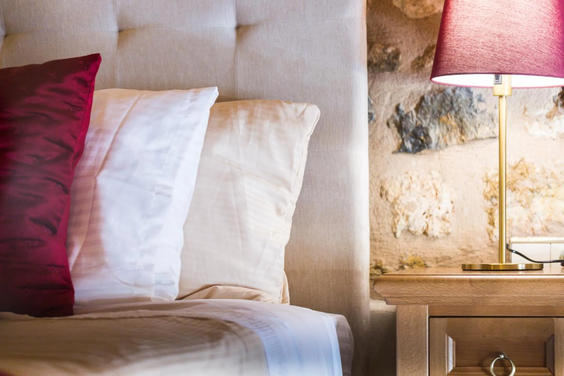 Bed in Phaedra Suites