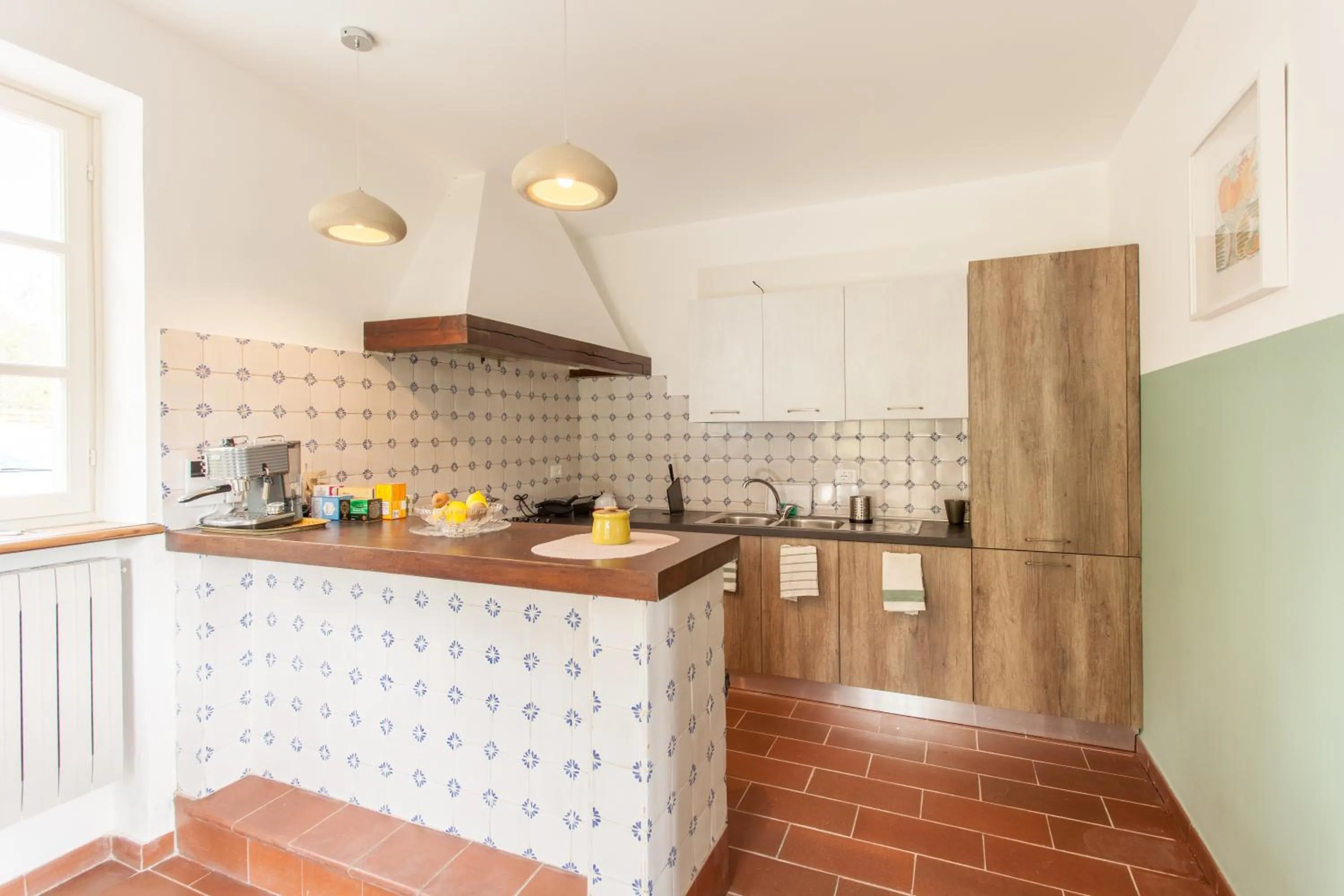 Kitchen or kitchenette in AMERICA NEI BOSCHI B&B