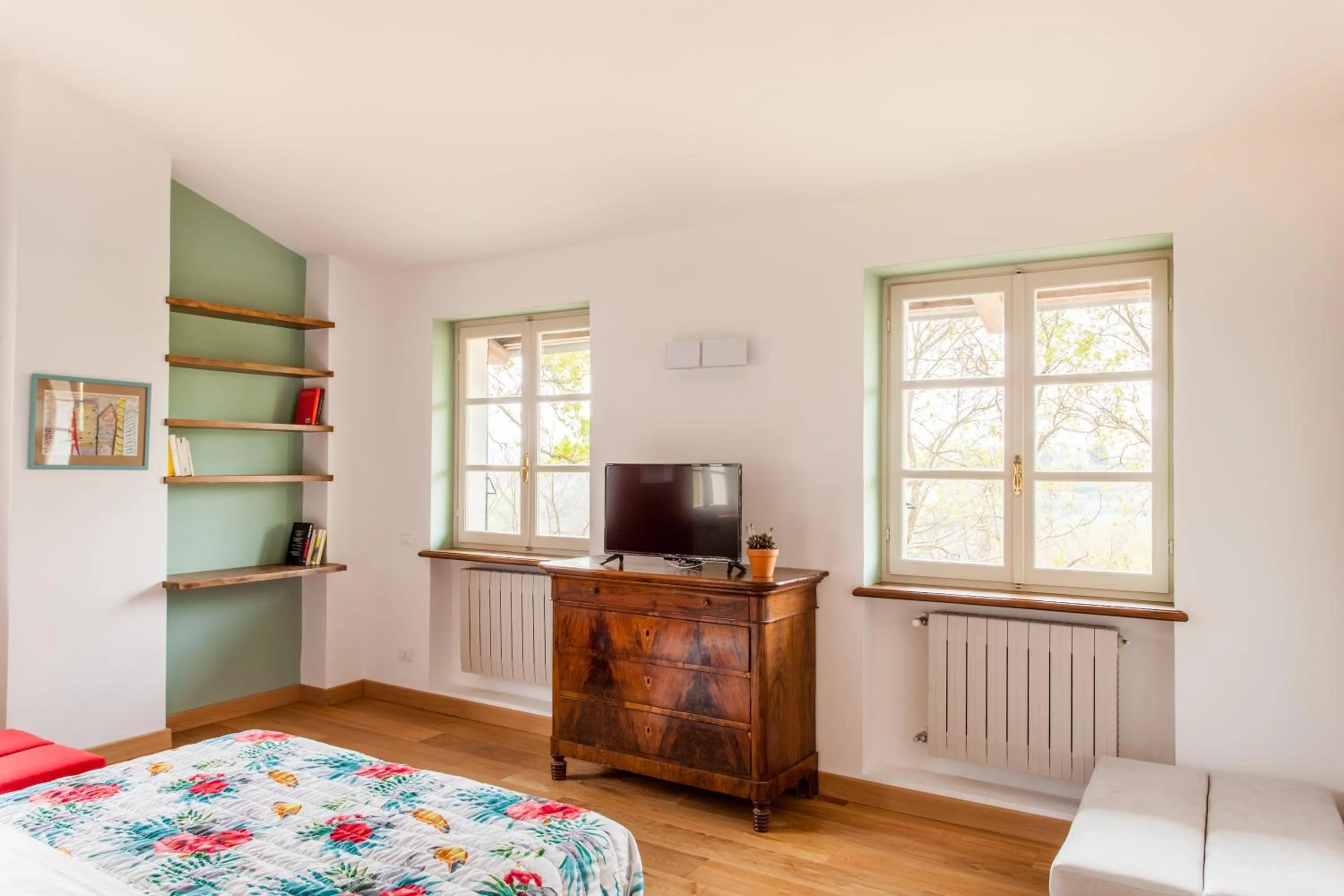 Bed in AMERICA NEI BOSCHI B&B