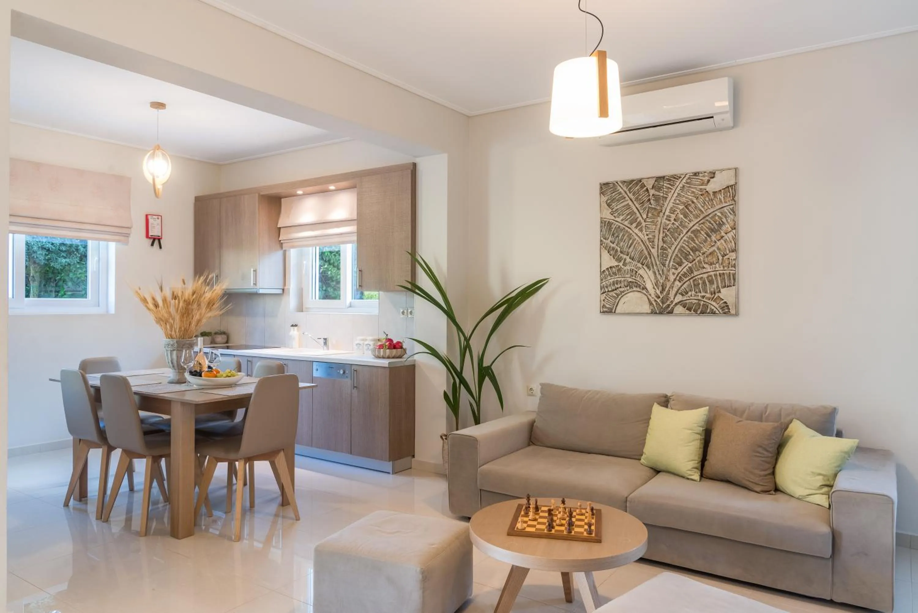 Kitchen or kitchenette in Mamfredas Luxury Resort