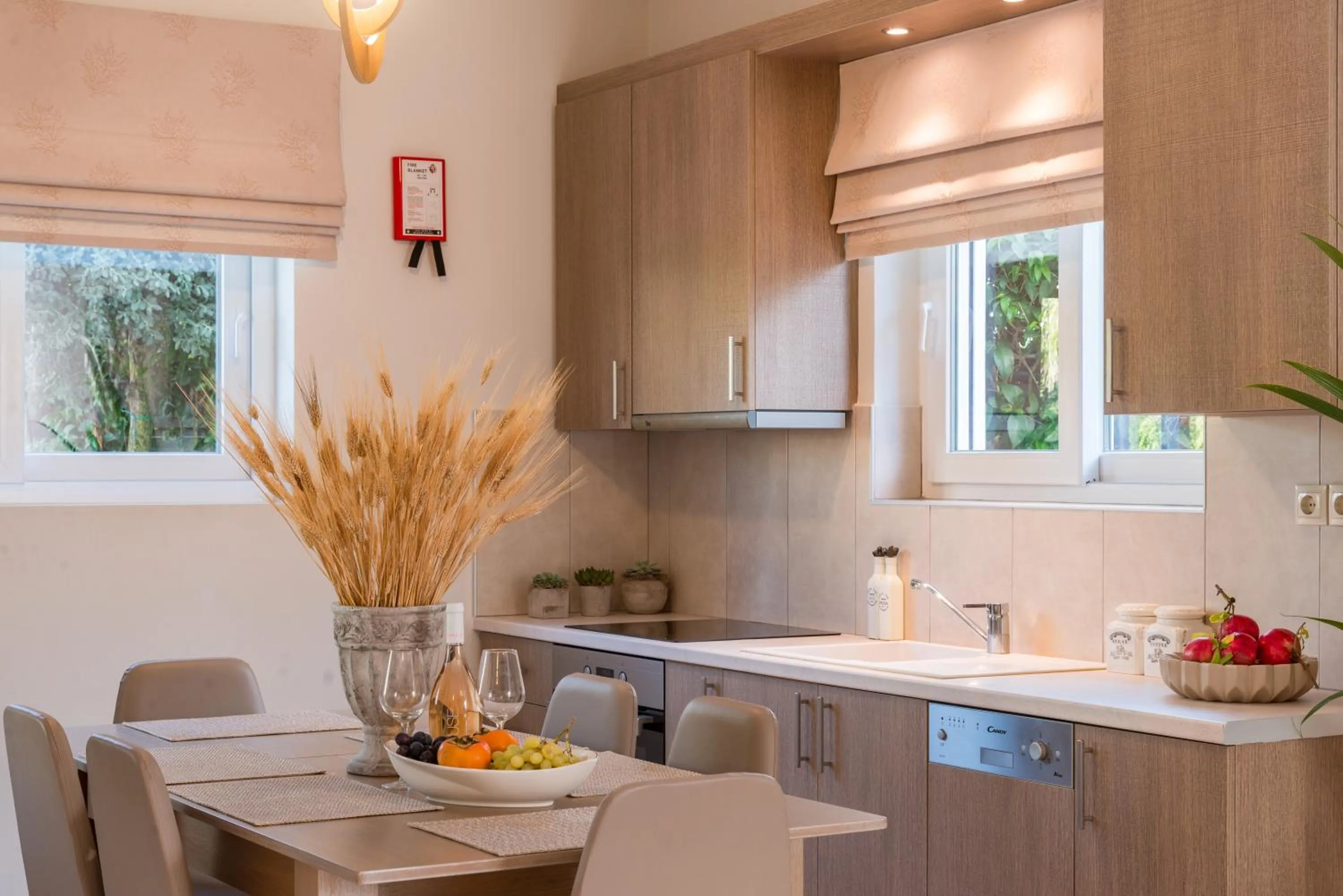 Kitchen or kitchenette in Mamfredas Luxury Resort