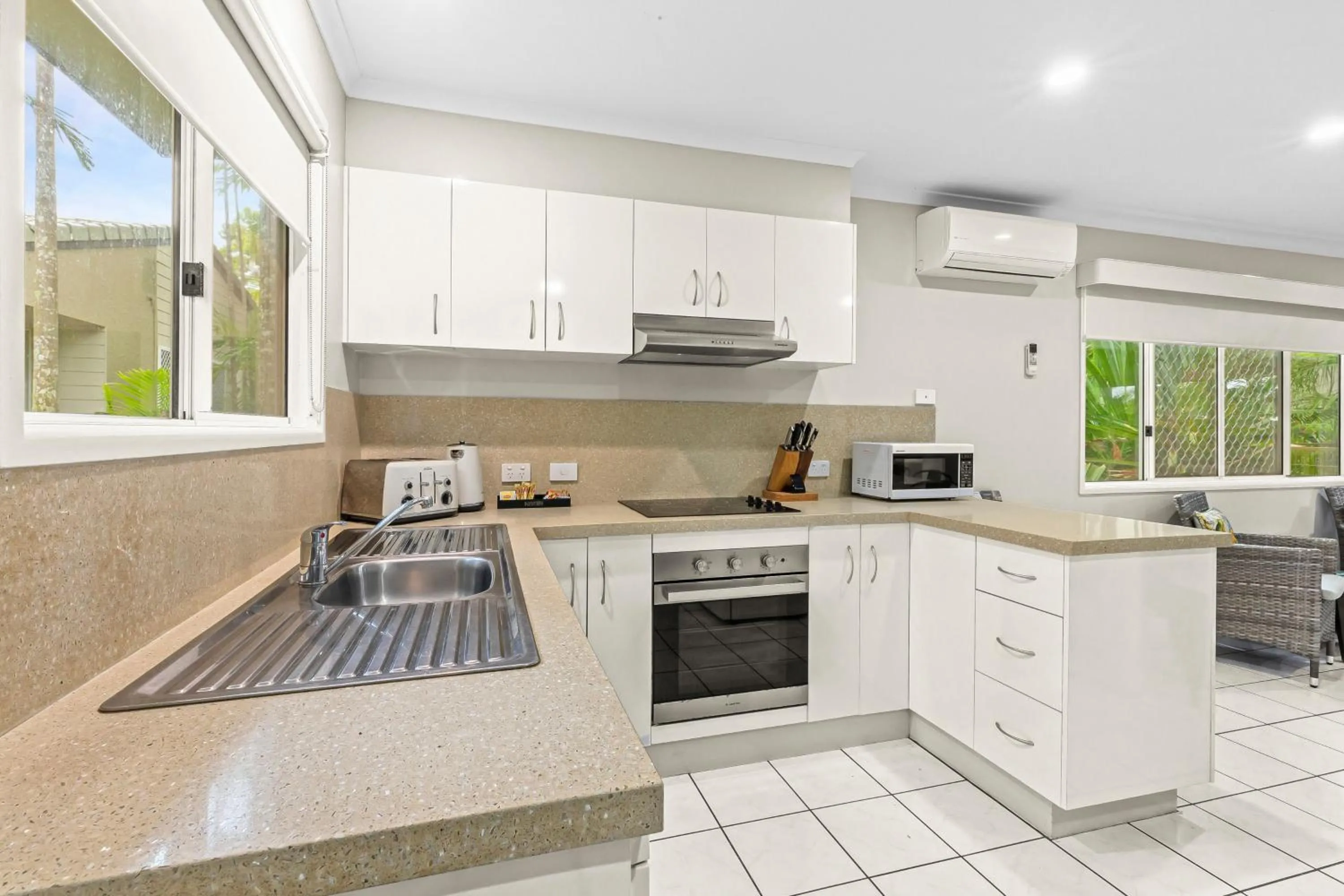 kitchen in Comfort Resort Blue Pacific