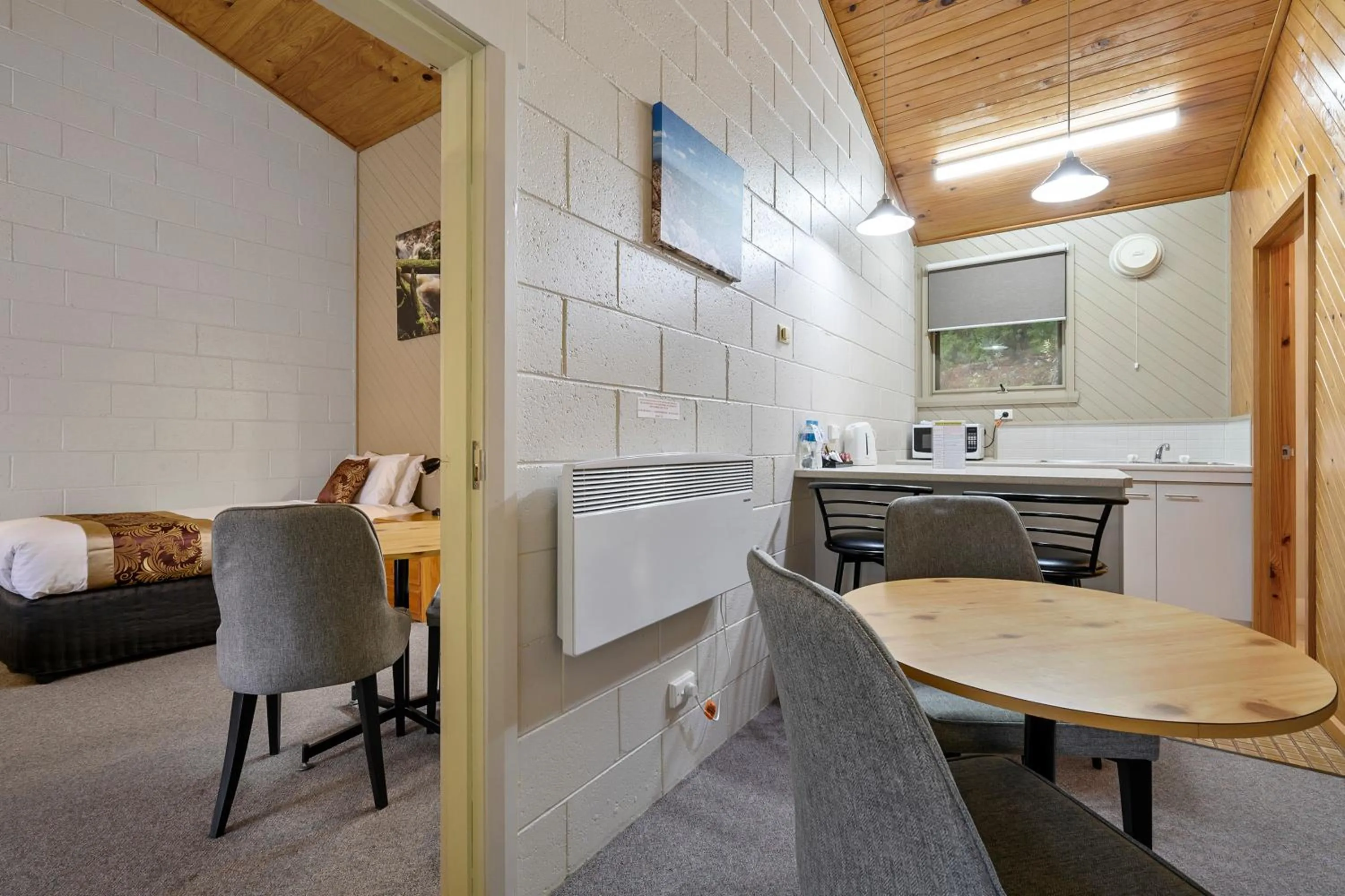 Seating area in Gold Rush Inn