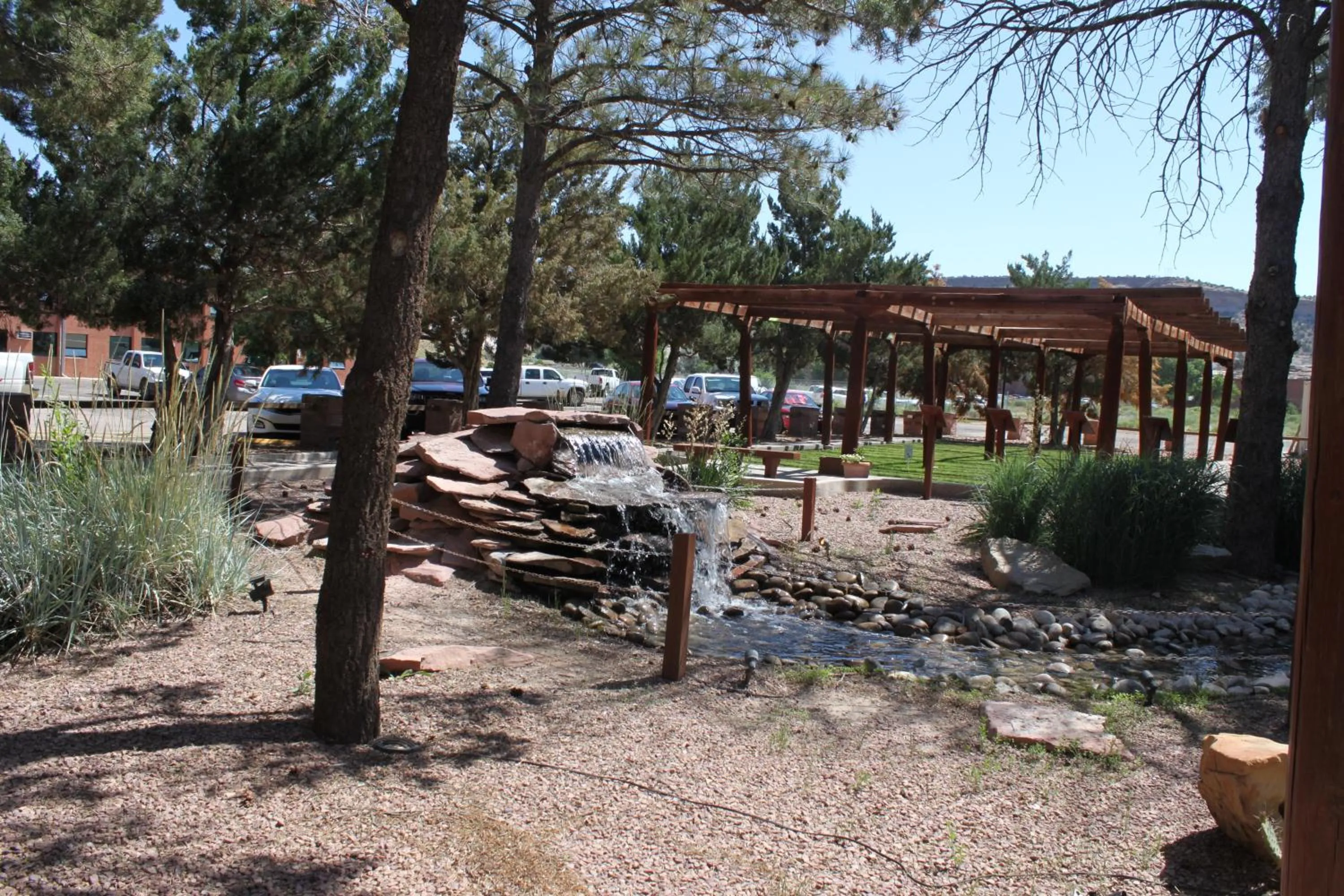 Garden view in Navajo Nation Inn