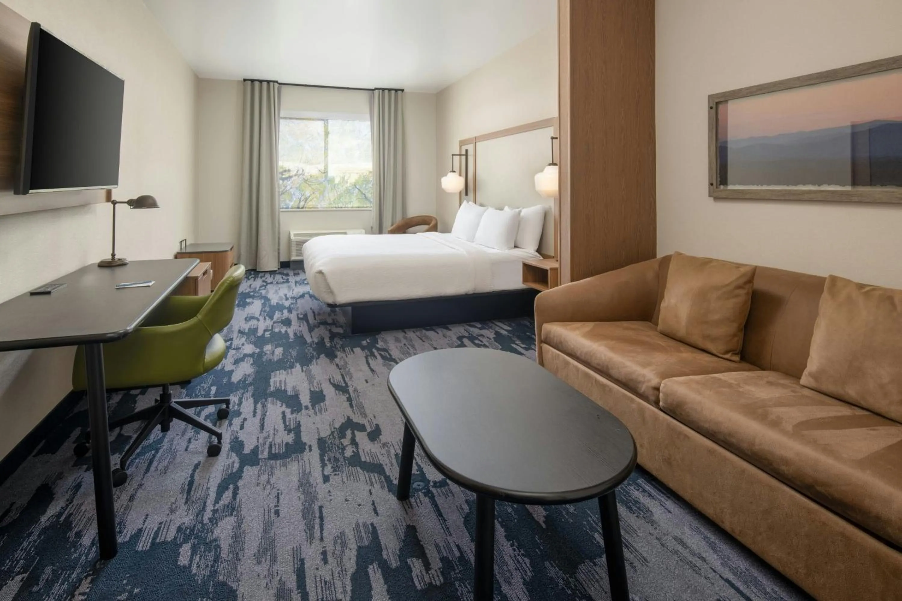 Living room, Bed in Fairfield by Marriott Inn & Suites Scottsdale Old Town