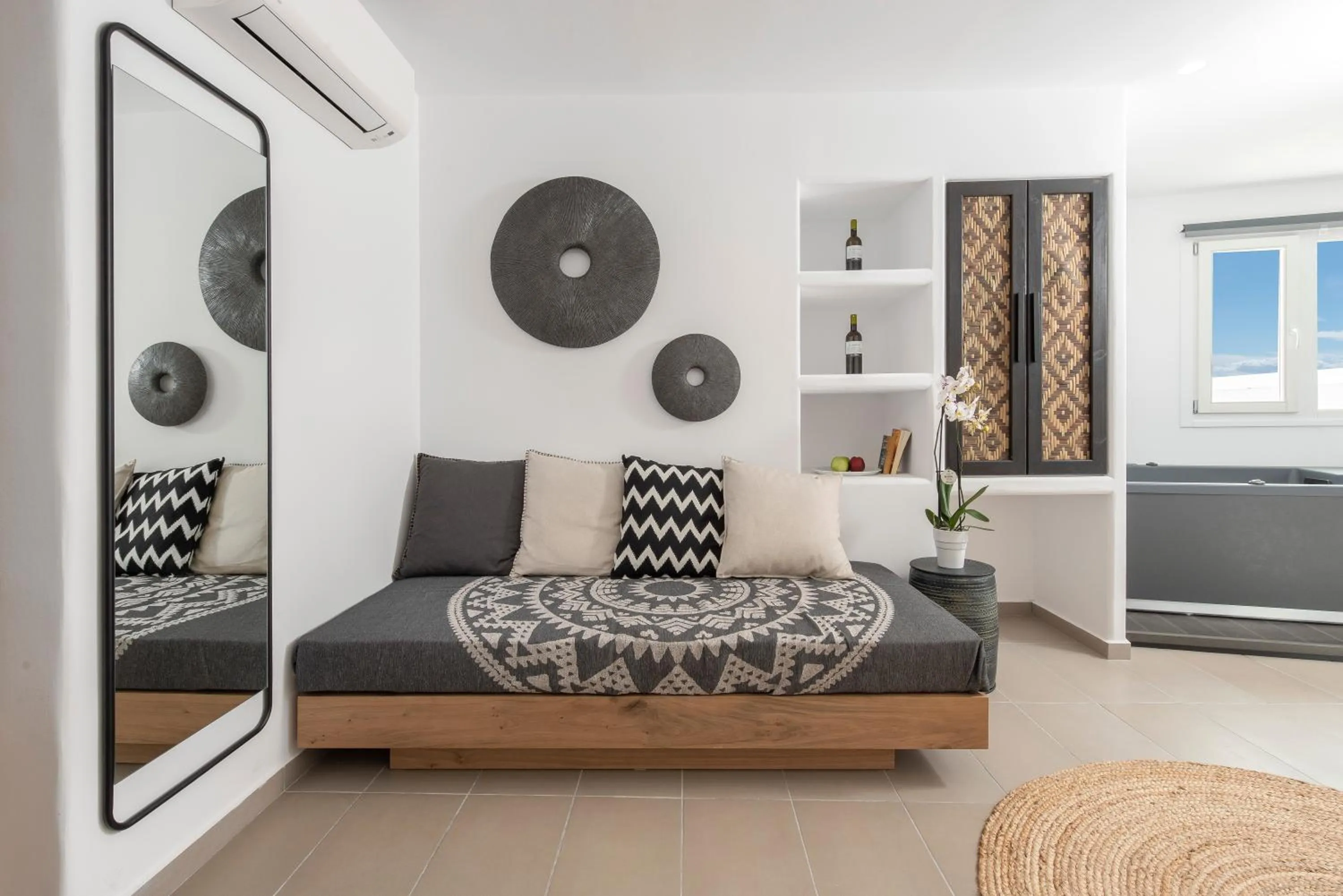 Living room, Bed in Little Venice Villas