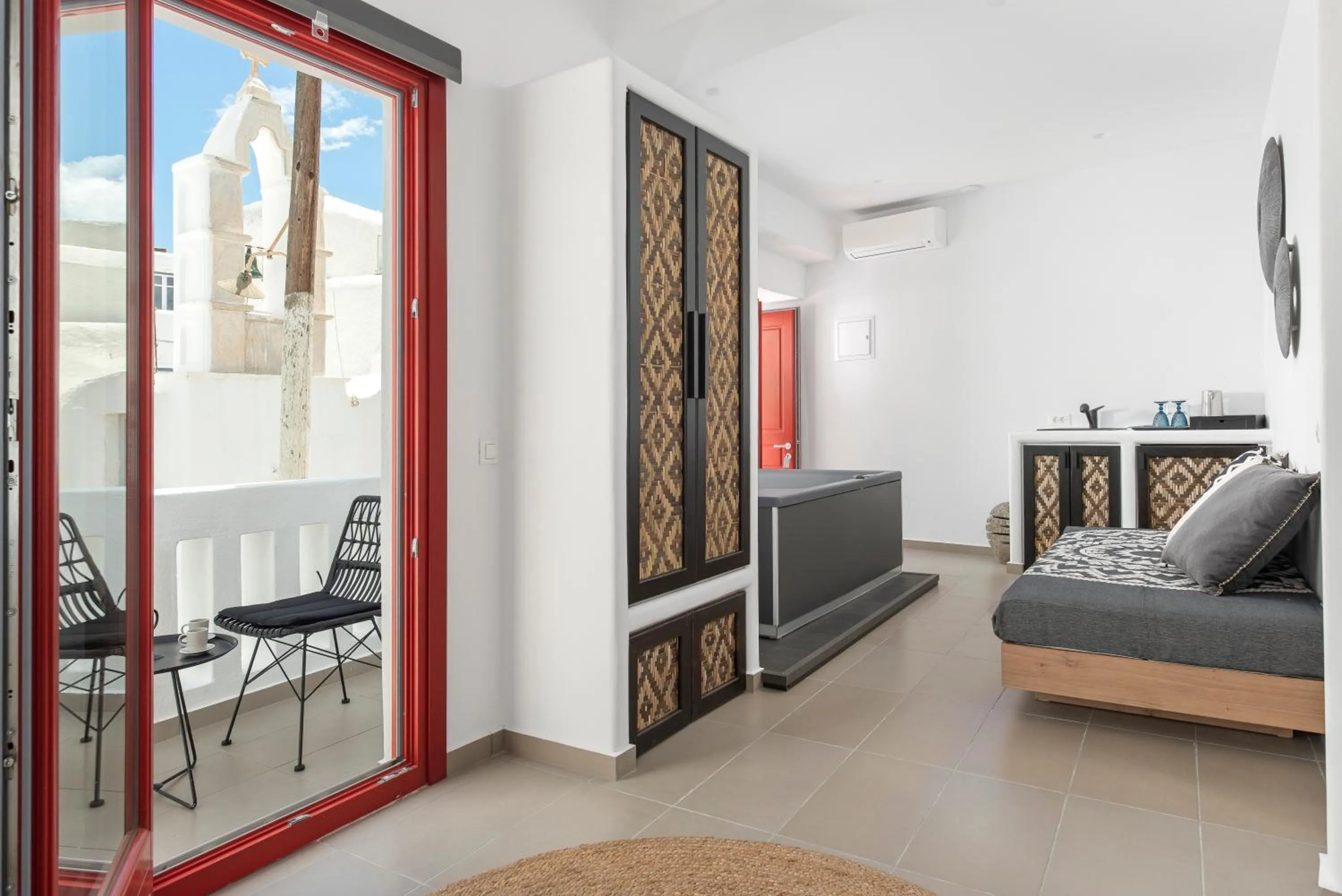 Living room, Bed in Little Venice Villas