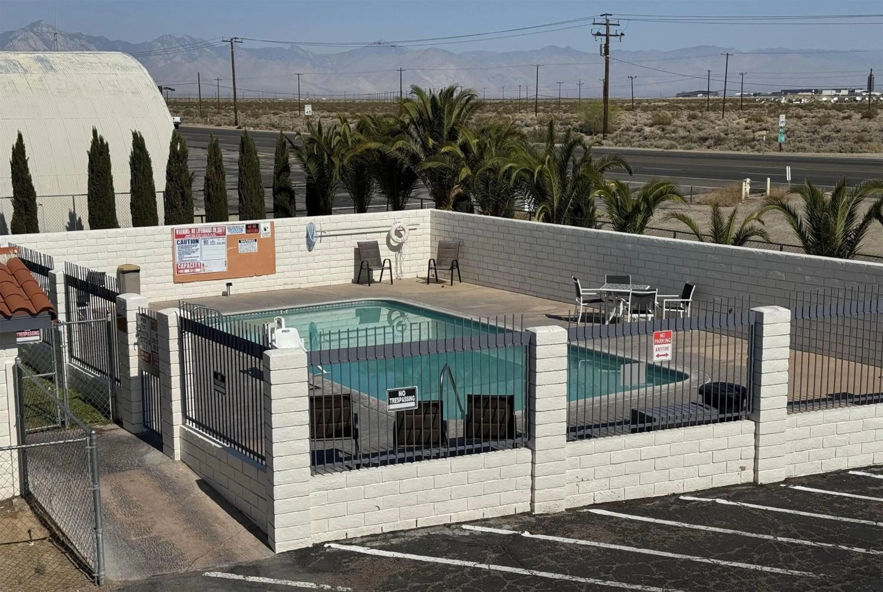 Pool view in Days Inn by Wyndham Ridgecrest near China Lake Naval Station