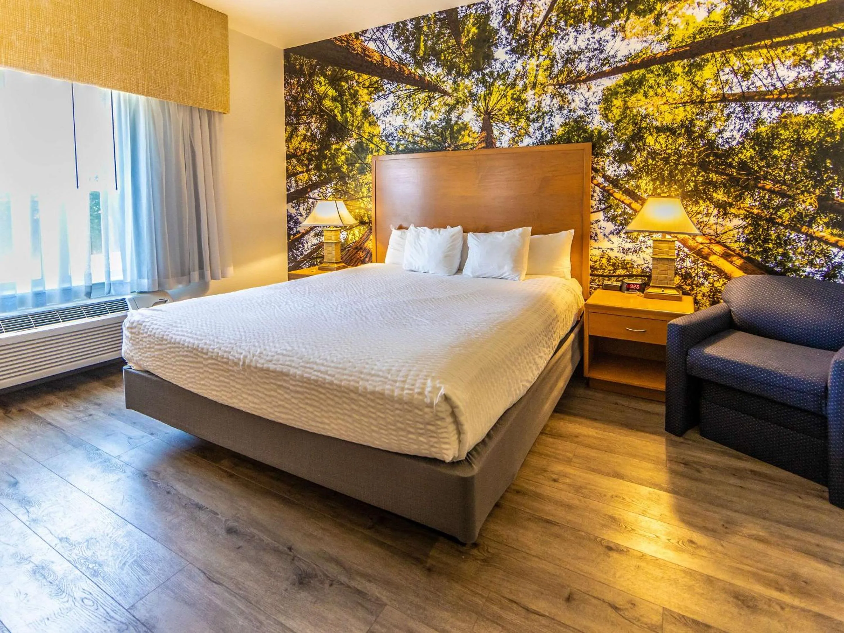 Bed in The Hanford Hotel