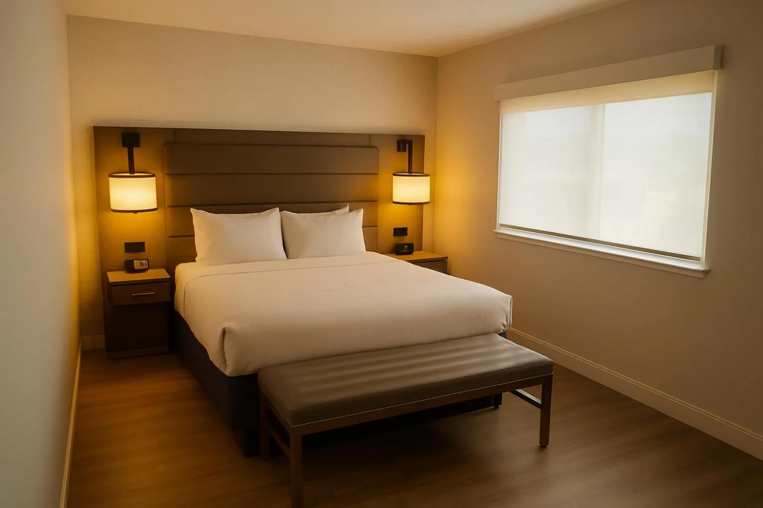 Bed in Cherry Orchard Inn