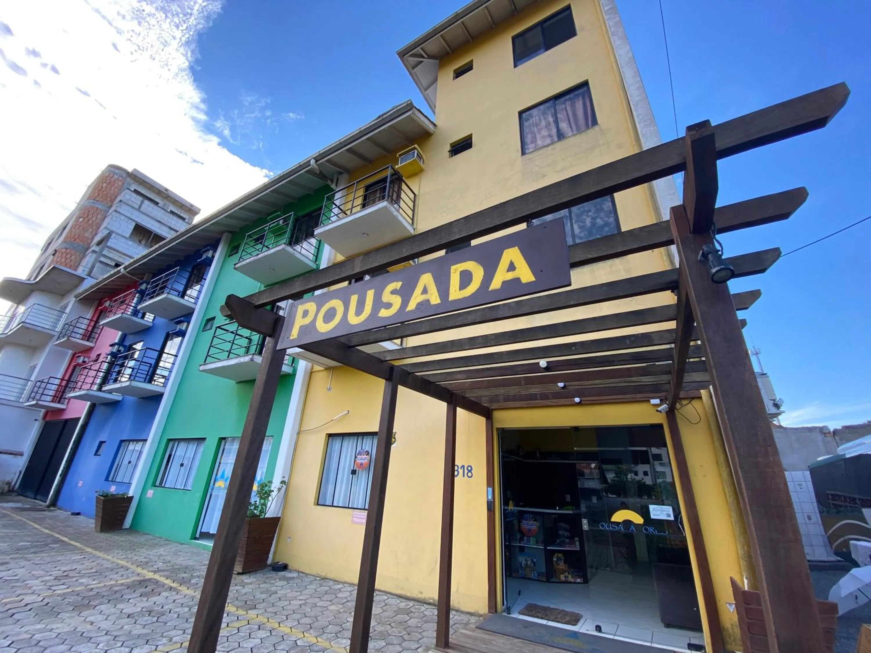 Facade/entrance in Pousada Cores