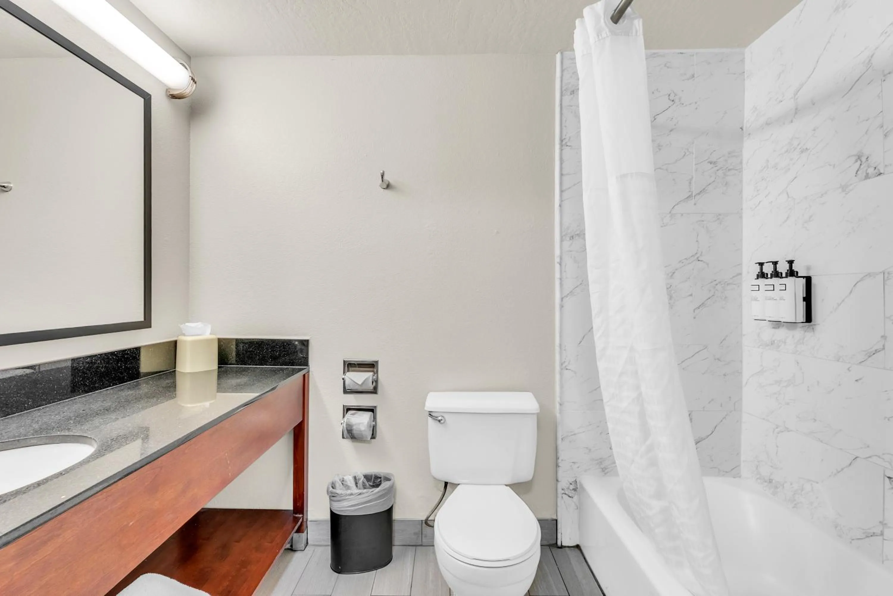 Bathroom in Wyndham Garden Newark Fremont Silicon Valley