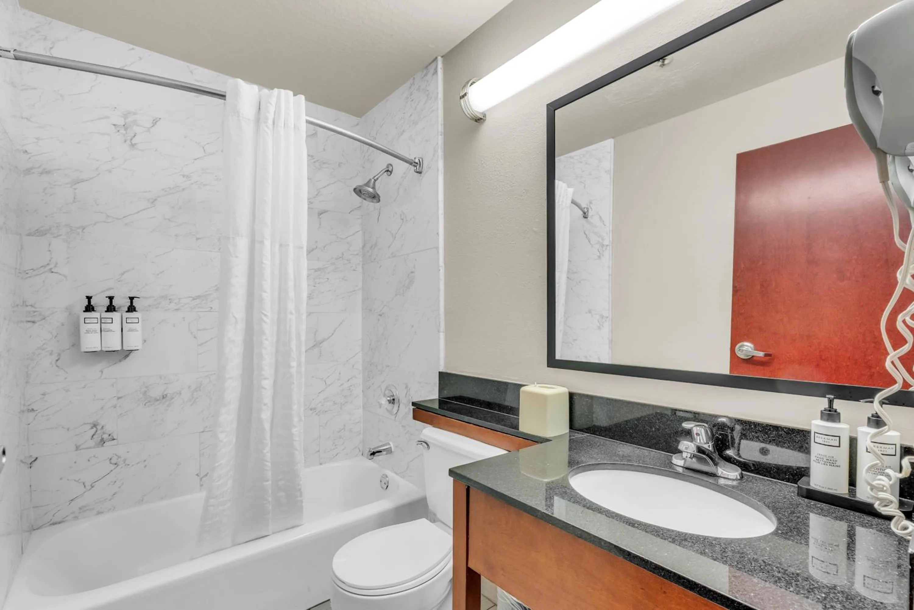Bathroom in Wyndham Garden Newark Fremont Silicon Valley