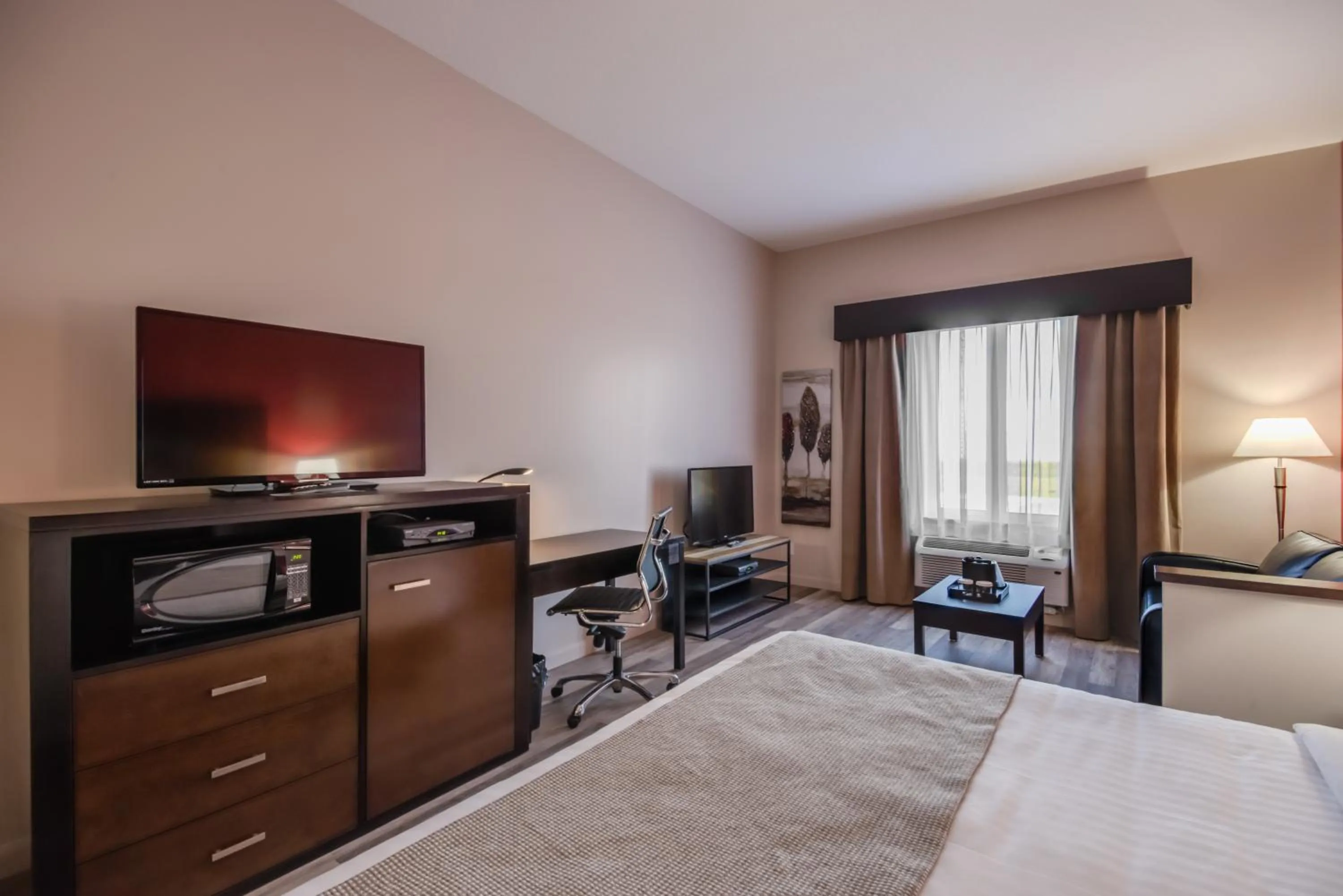 Bed in Econo Lodge Inn & Suites