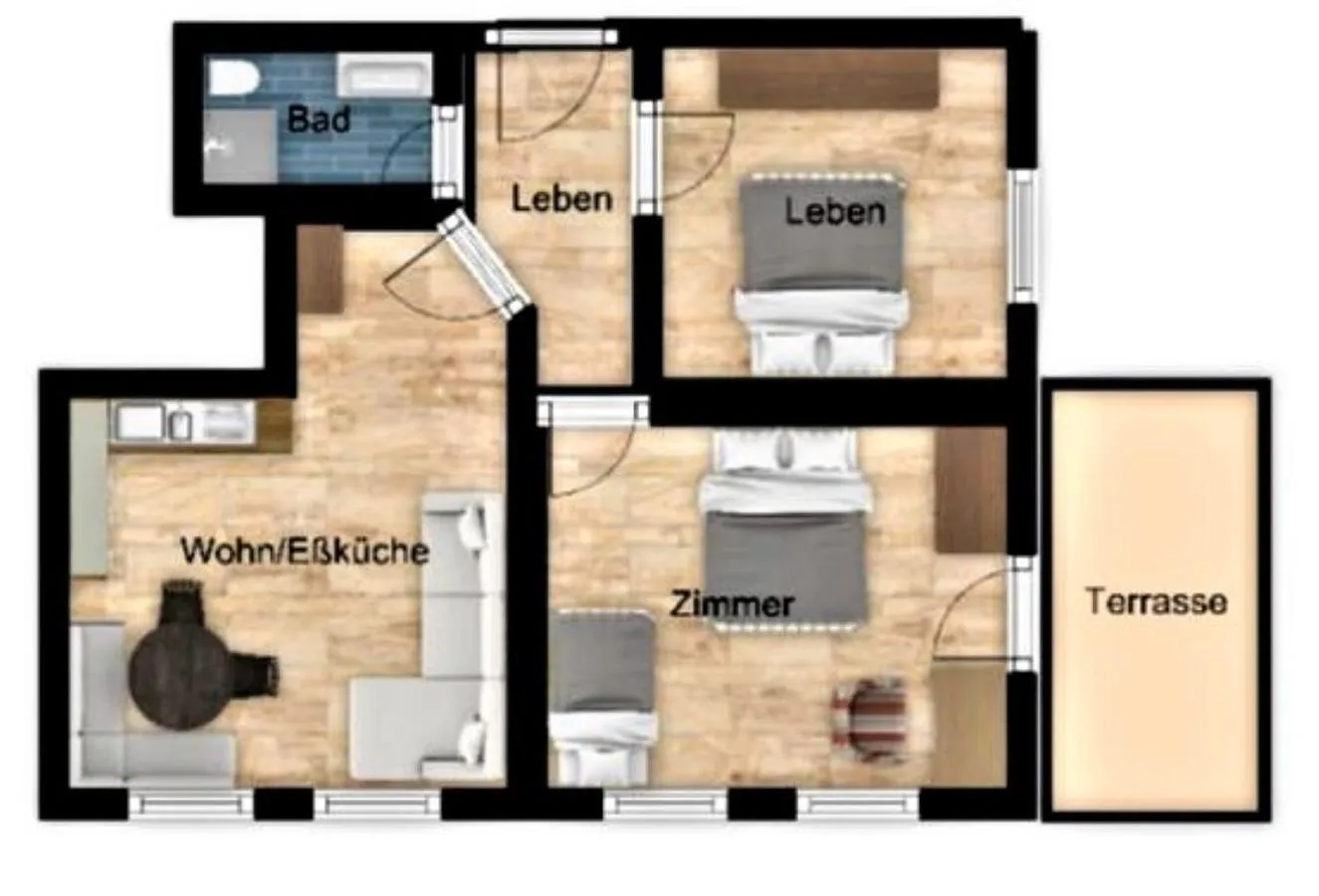Floor plan in Apartments Quehenberger