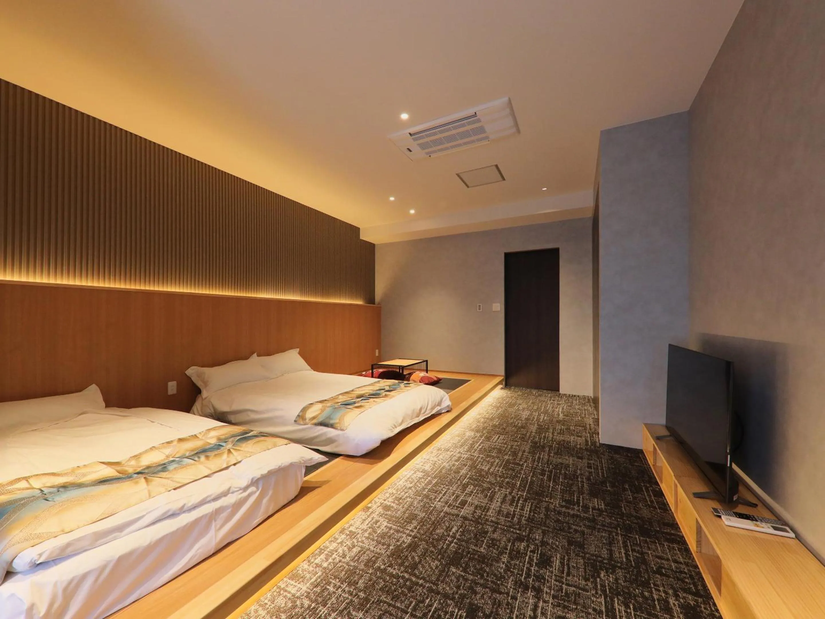 Photo of the whole room, Bed in Kurobe Sunvalley Hotel