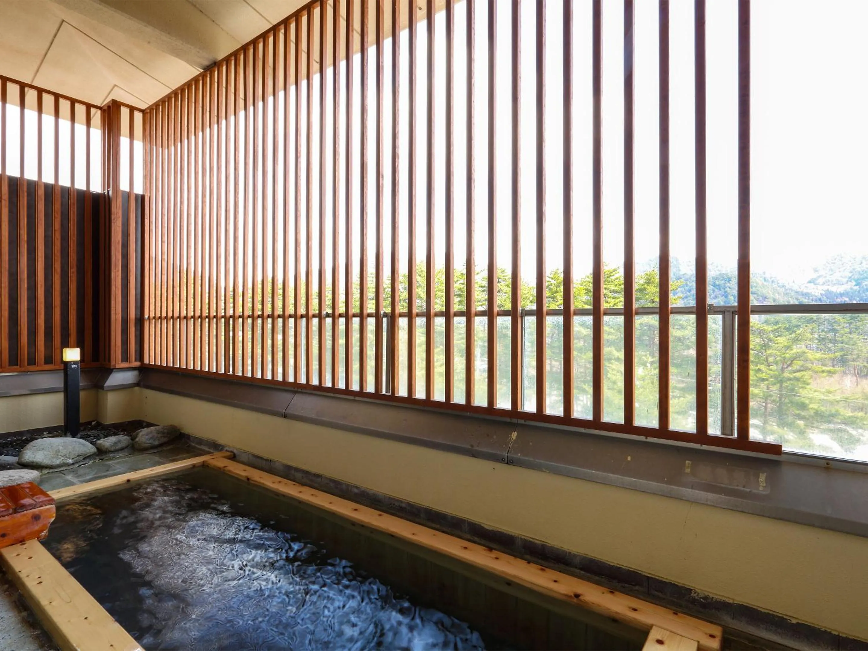Open Air Bath in Kurobe Sunvalley Hotel