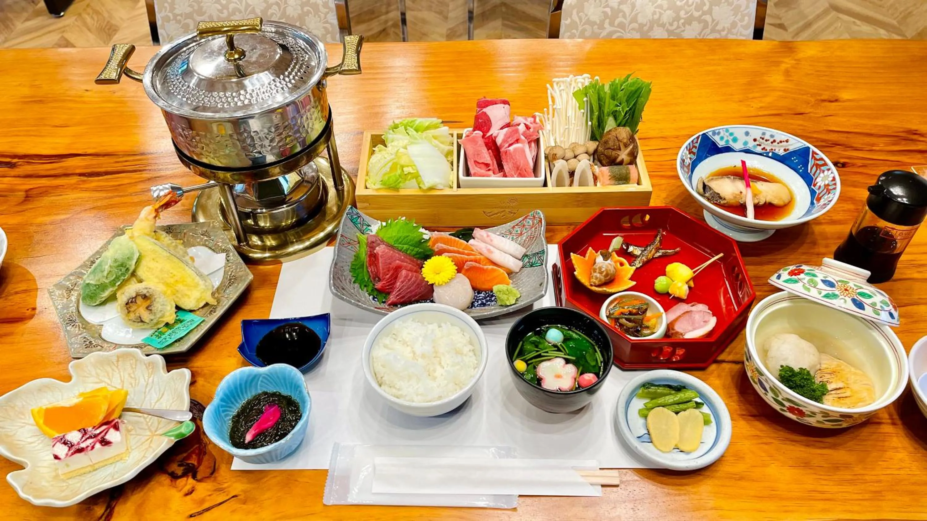 Food and drinks in Kurobe Sunvalley Hotel