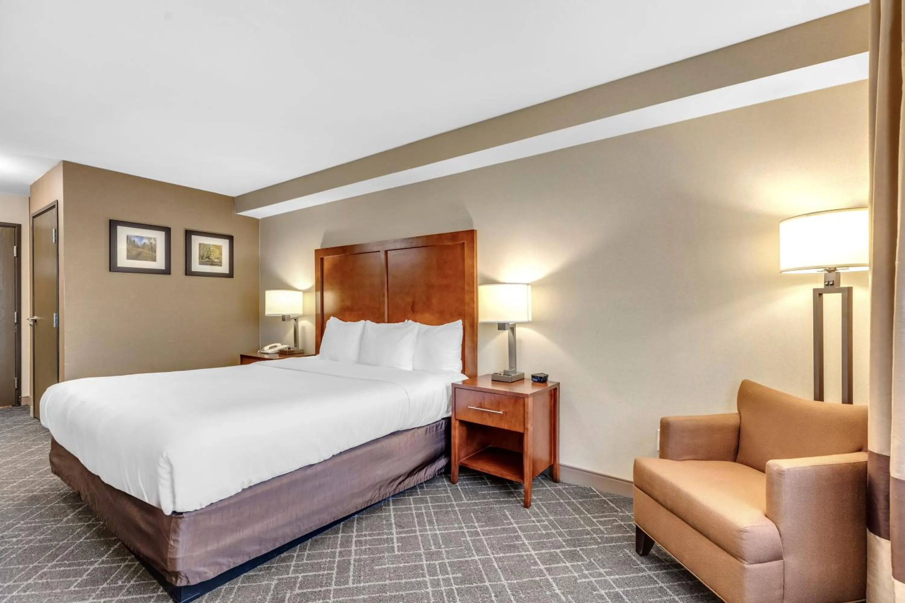 View (from property/room), Bed in Comfort Inn Denver West Arvada Station