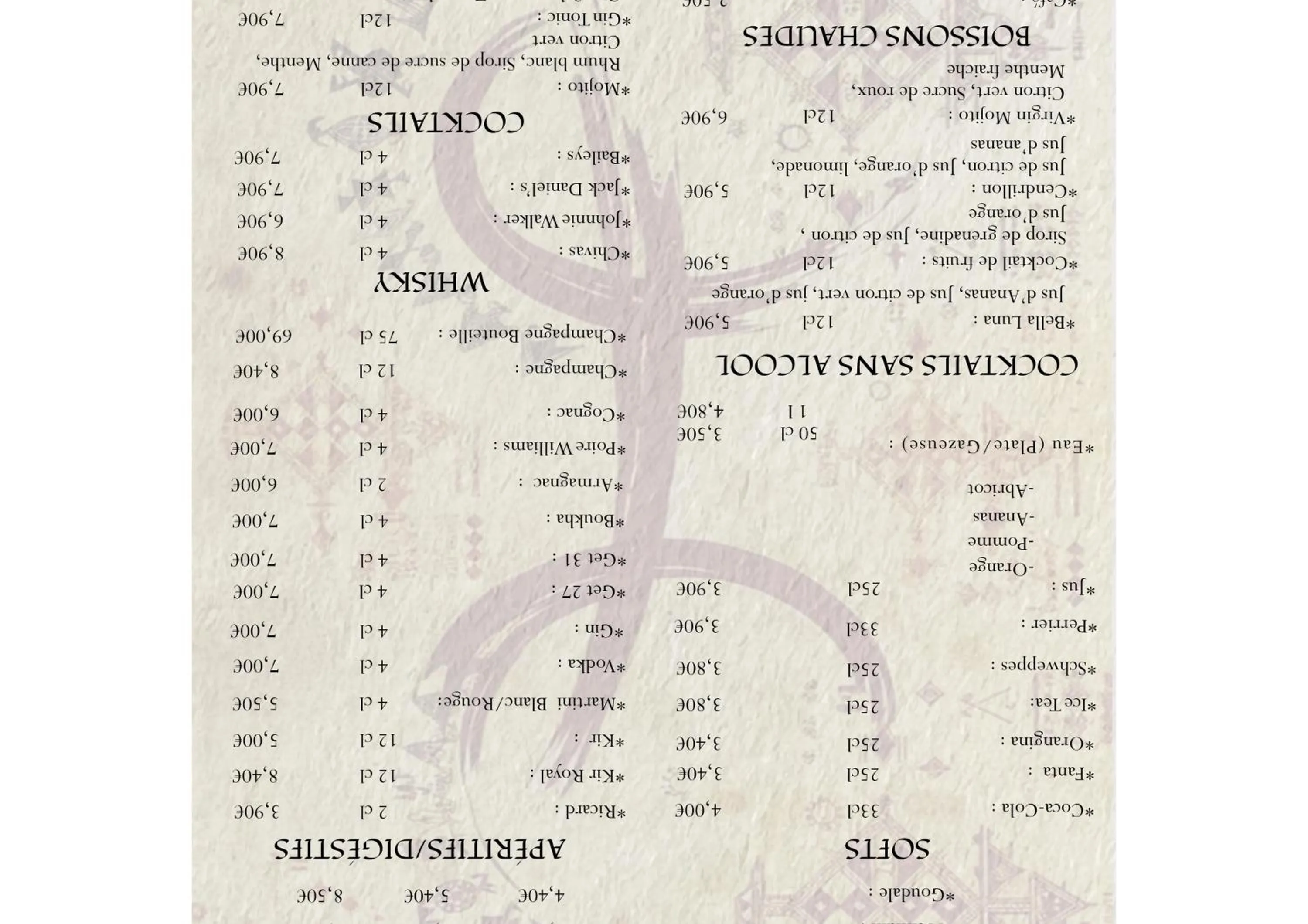 Restaurant/places to eat in Cap Hôtel