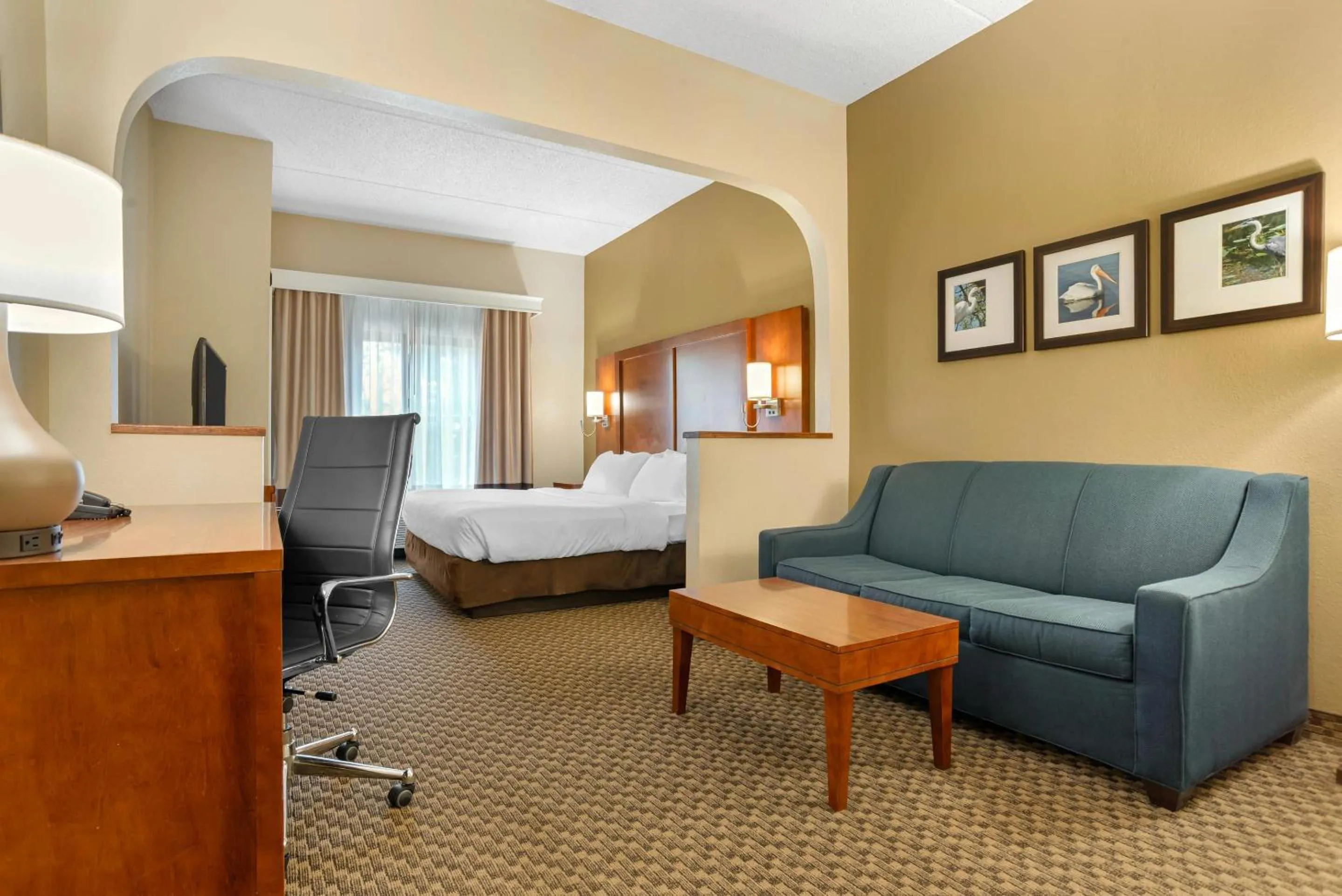 Bedroom, Bed in Comfort Suites Tallahassee Capitol - University Area