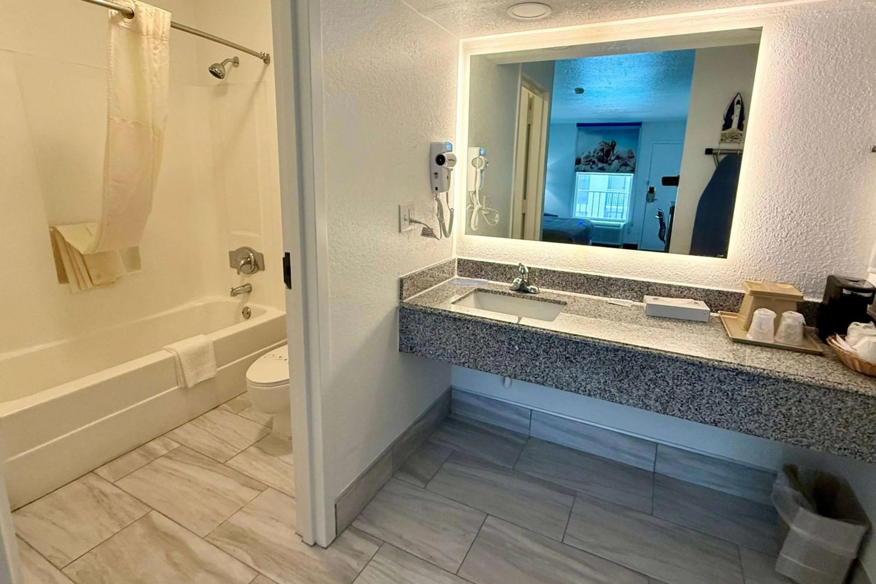 Bathroom in Days Inn by Wyndham Eglin AFB