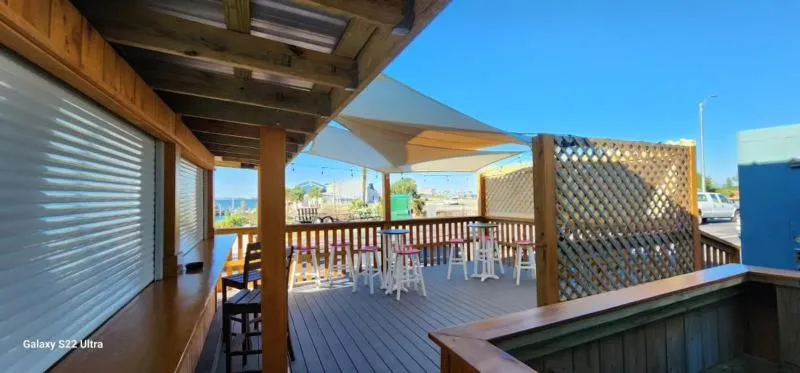 Patio in Quality Inn & Suites Gulf Breeze Bayside near Pensacola Beach